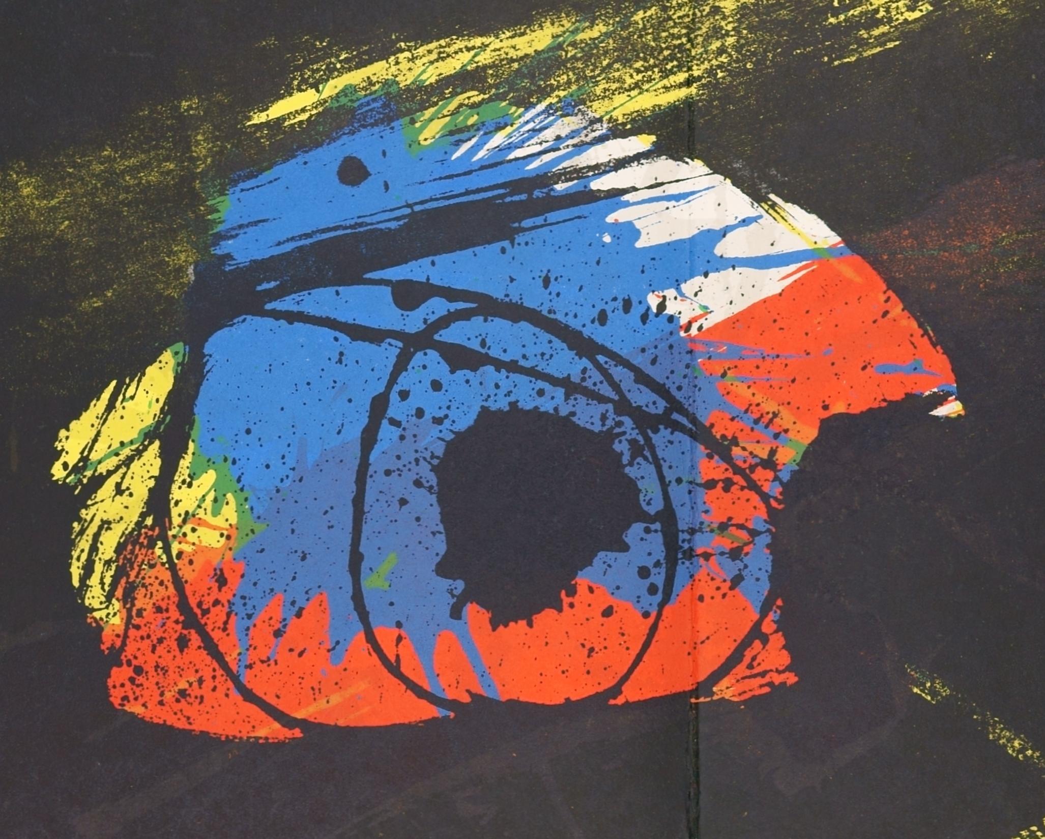 Litografia a colori per Derrière le Miroir no. 203 I / - Immaginazione reale - Print di Joan Miró