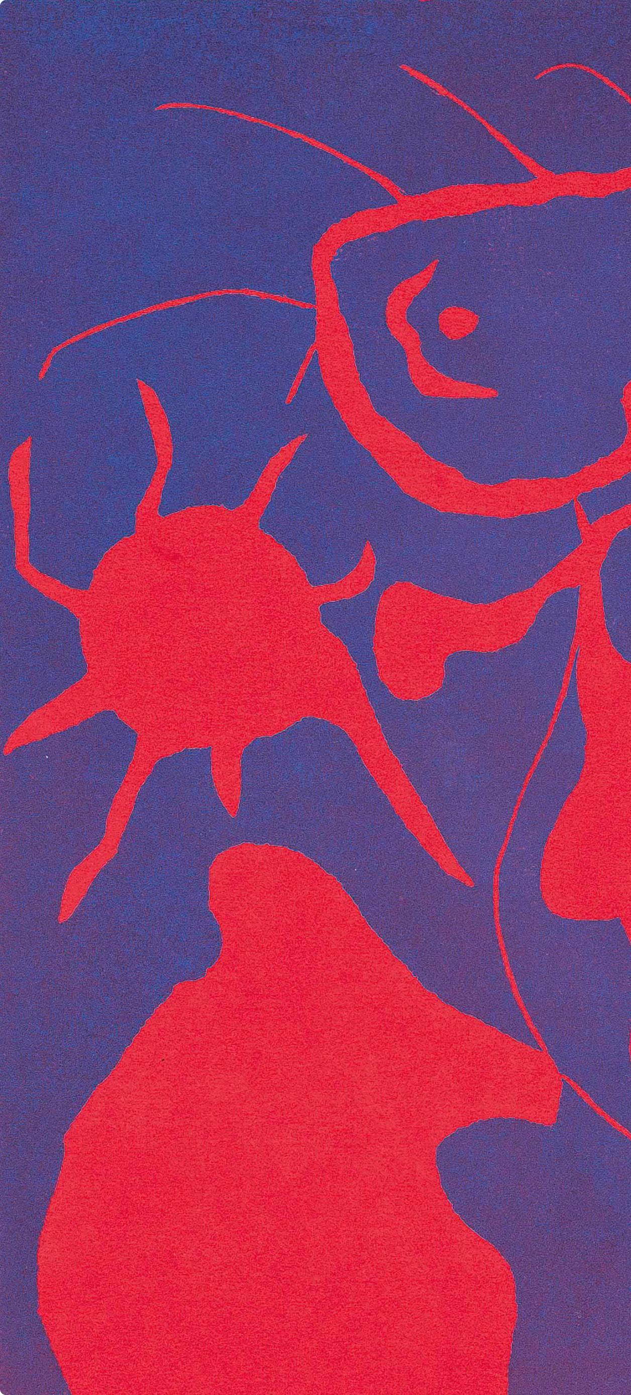 Composition (Benhoura 397; Cramer 6; Dupin 40; Mourlot 196), XXe siècle - Surrealist Print by Joan Miró