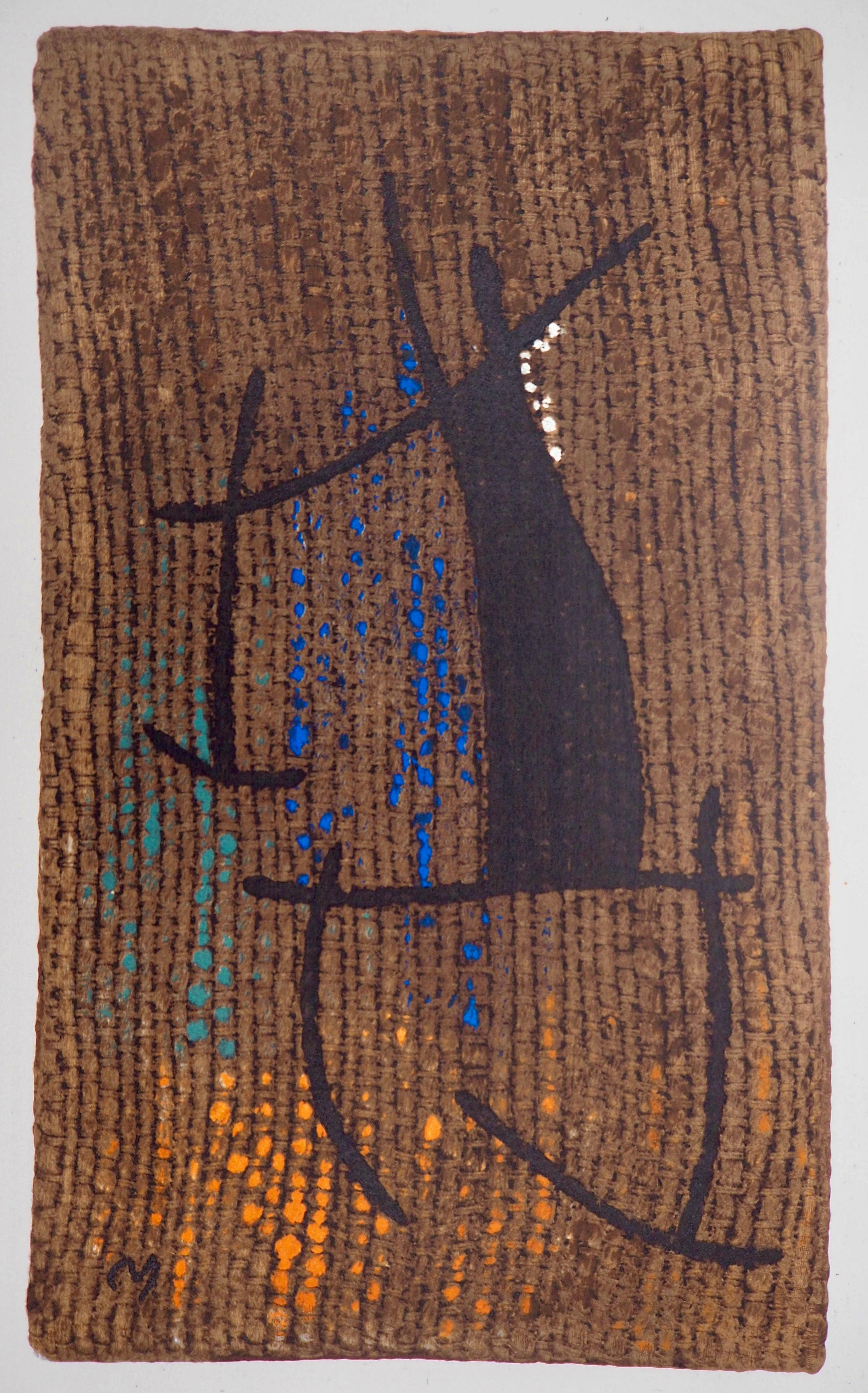 Héliogravüre auf Vélin d'Arches Papier. Unsigniert und nicht nummeriert, wie ausgegeben. Guter Zustand. Anmerkungen: Aus dem Folio, Joan Miró, Femmes, 1965. Herausgegeben von Maeght Éditeur, Paris; gedruckt von Maeght Éditeur, Paris, 27. November