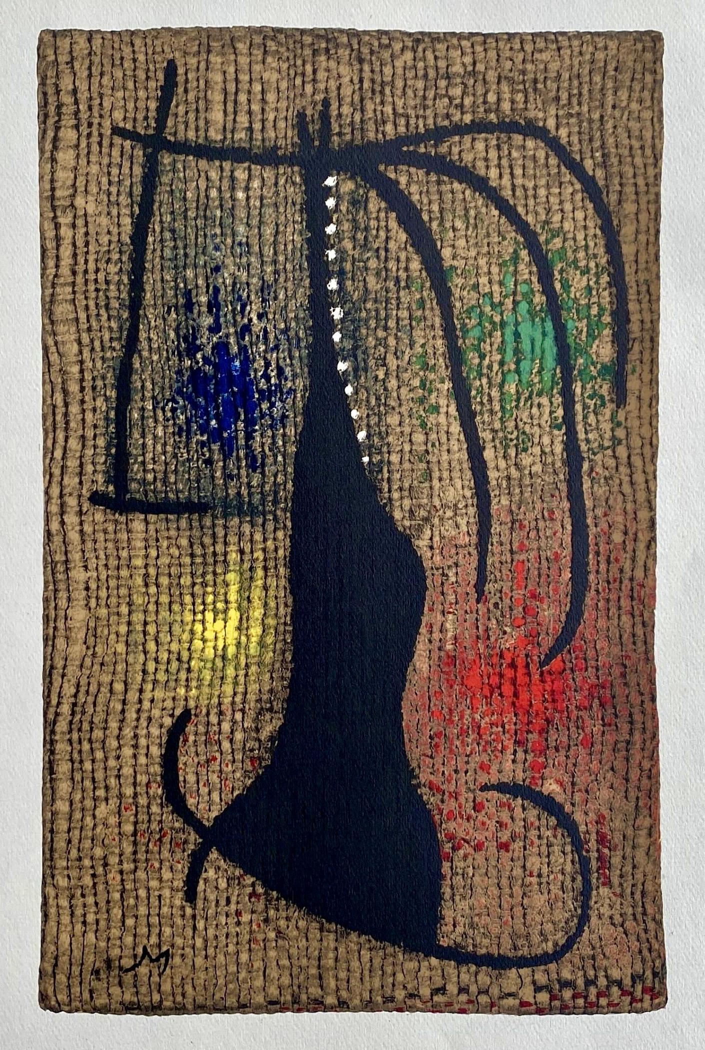 Héliogravüre auf Vélin d'Arches Papier. Unsigniert und nicht nummeriert, wie ausgegeben. Guter Zustand. Anmerkungen: Aus dem Folio, Joan Miró, Femmes, 1965. Herausgegeben von Maeght Éditeur, Paris; gedruckt von Maeght Éditeur, Paris, 27. November