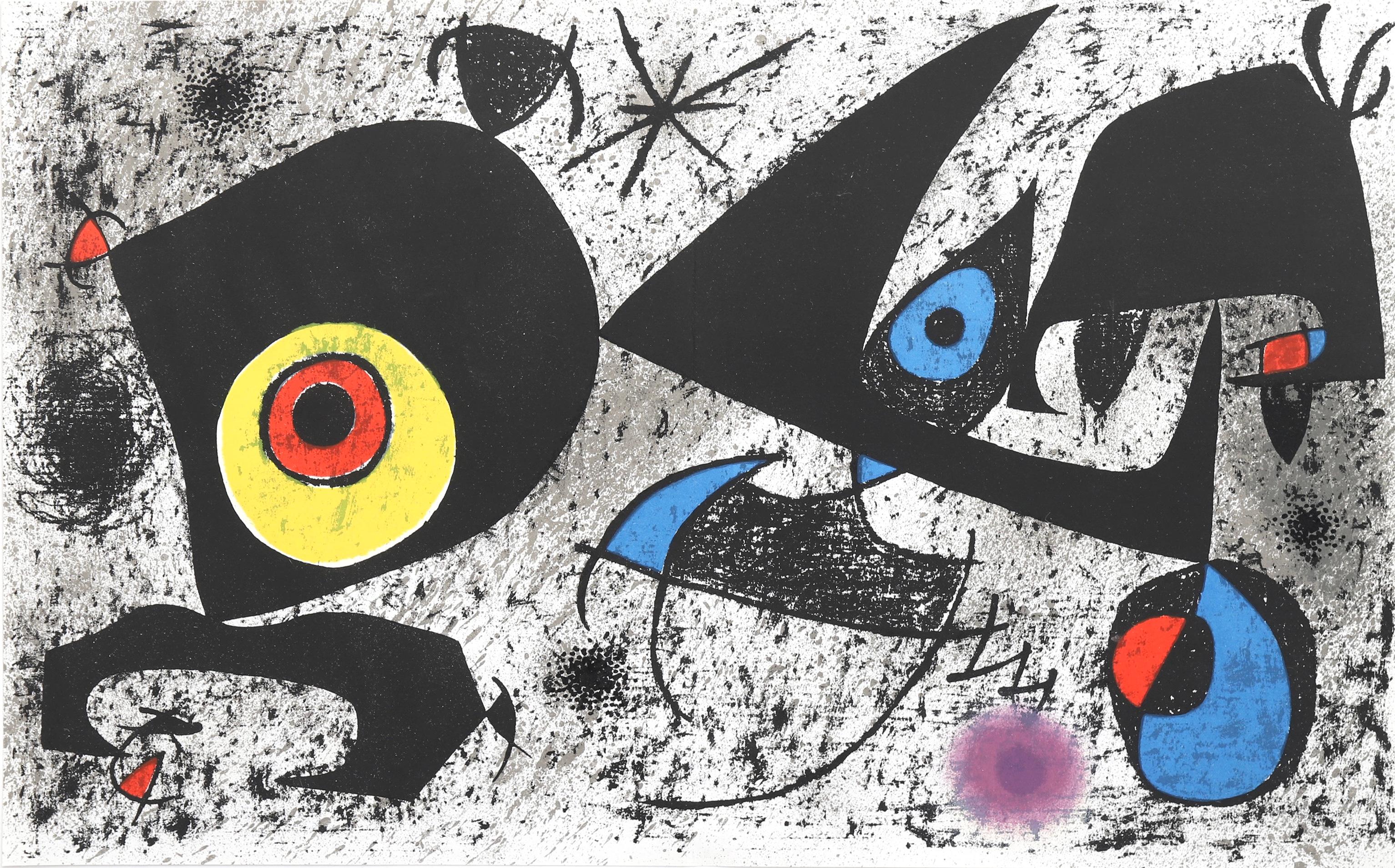 Joan Miró Landscape Print - Composition (Cramer 165; Mourlot 868), Société internationale d'art XXe siècle