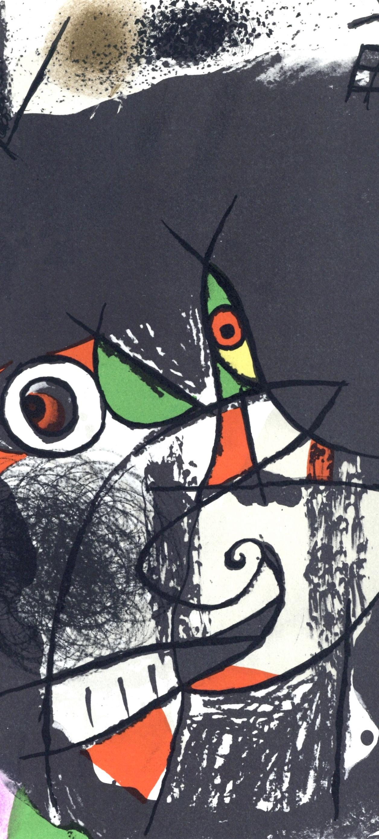 Composition (Cramer 207; Mourlot 1078), Les Révolutions Scéniques du XXe Siècle - Surrealist Print by Joan Miró
