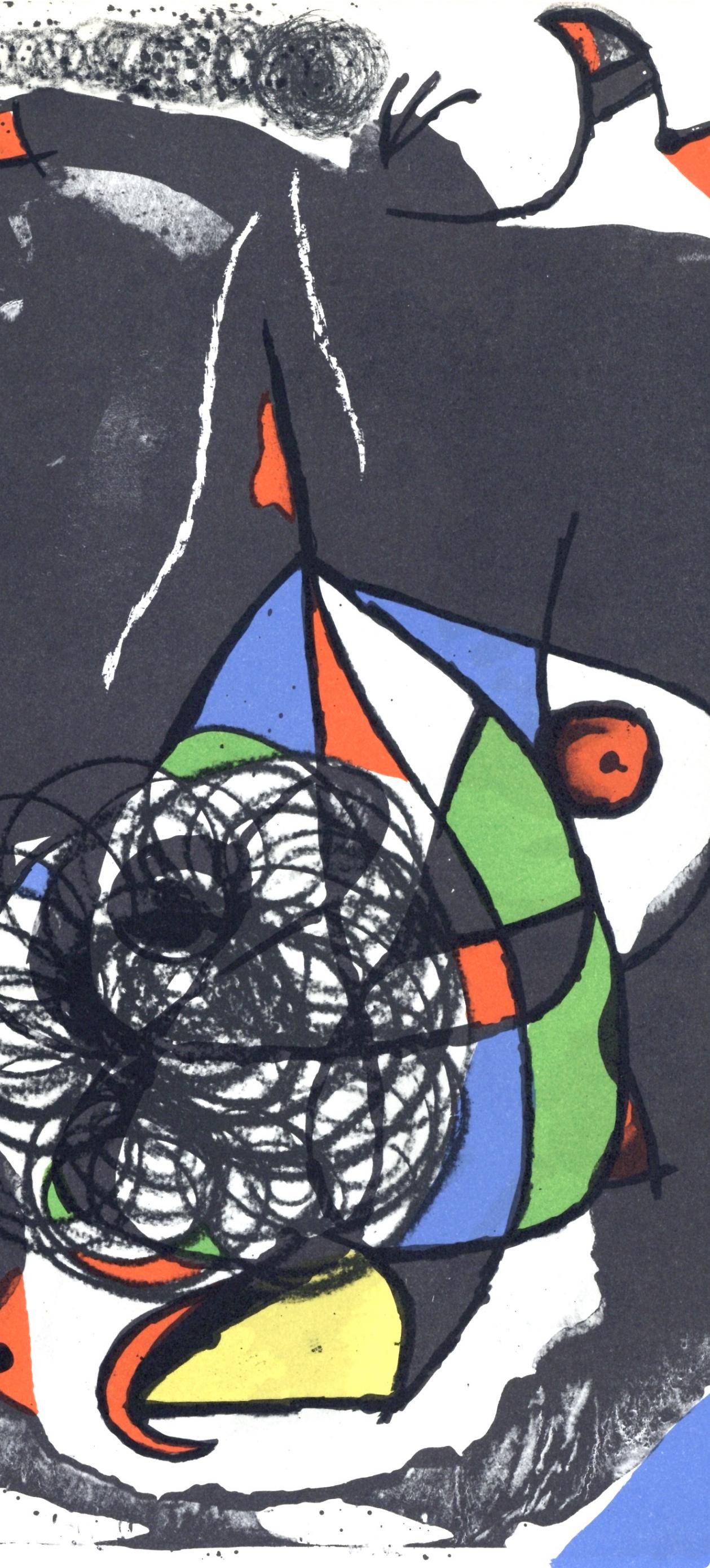 Composition (Cramer 207; Mourlot 1079), Les Révolutions Scéniques du XXe Siècle - Surrealist Print by Joan Miró