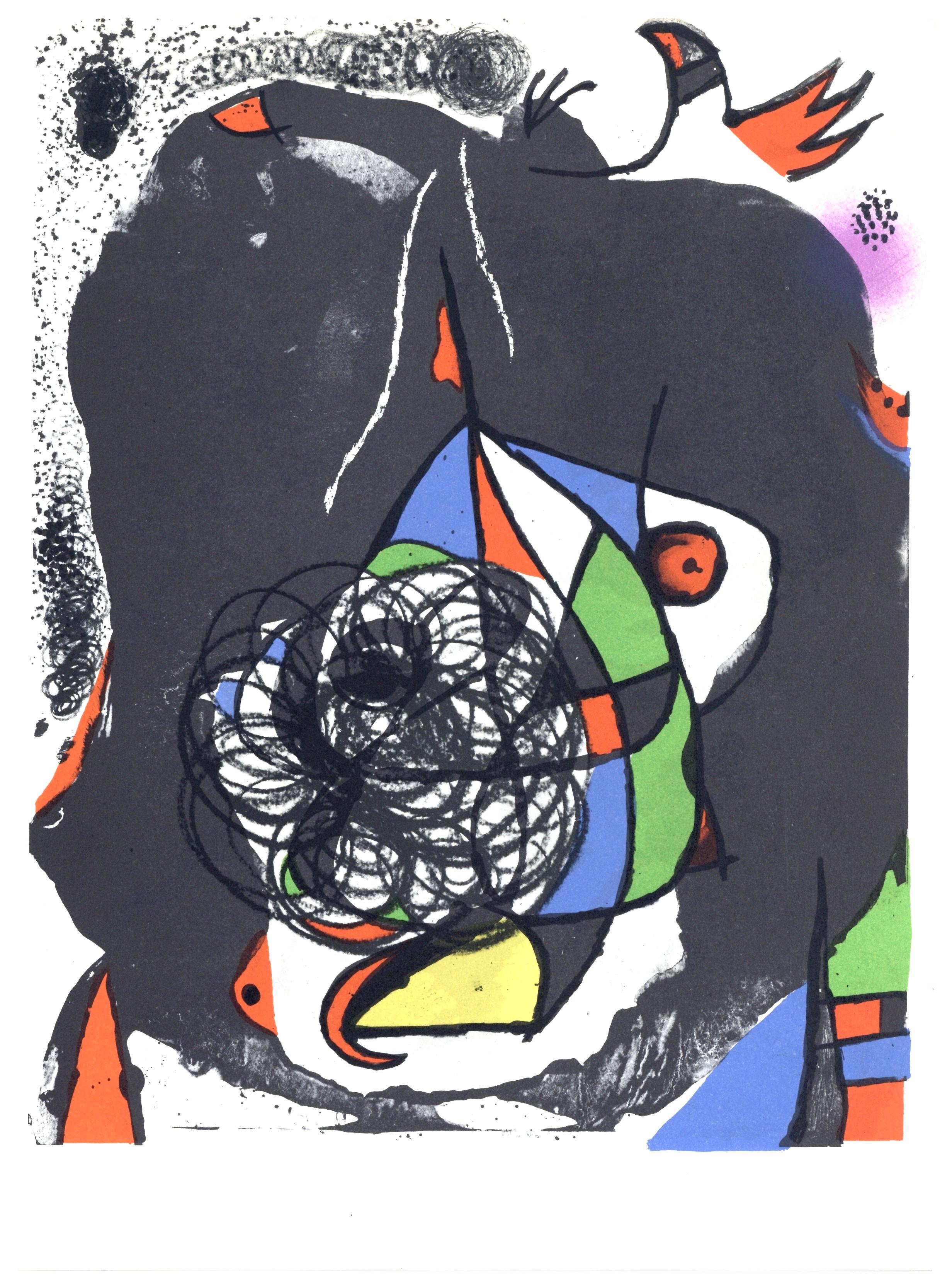 Lithograph on vélin paper. Paper Size: 13.5 x 10 inches. Inscription: Unsigned and unnumbered, as issued. Catalogue raisonné references: Cramer, Patrick, and Joan Miró. Joan Miró, Catalogue Raisonné Des Livres Illustrés. P. Cramer, 1989,