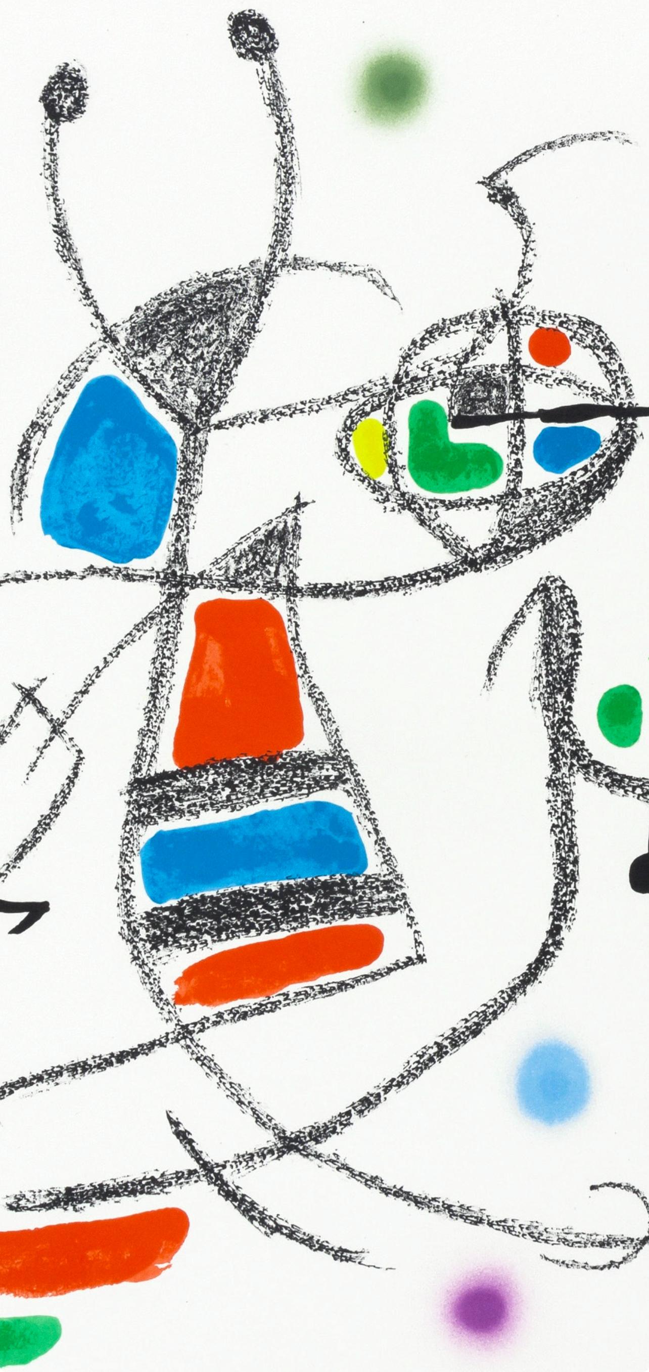 Komposition (Cramer 211; Mourlot 1051-1072) – Print von Joan Miró