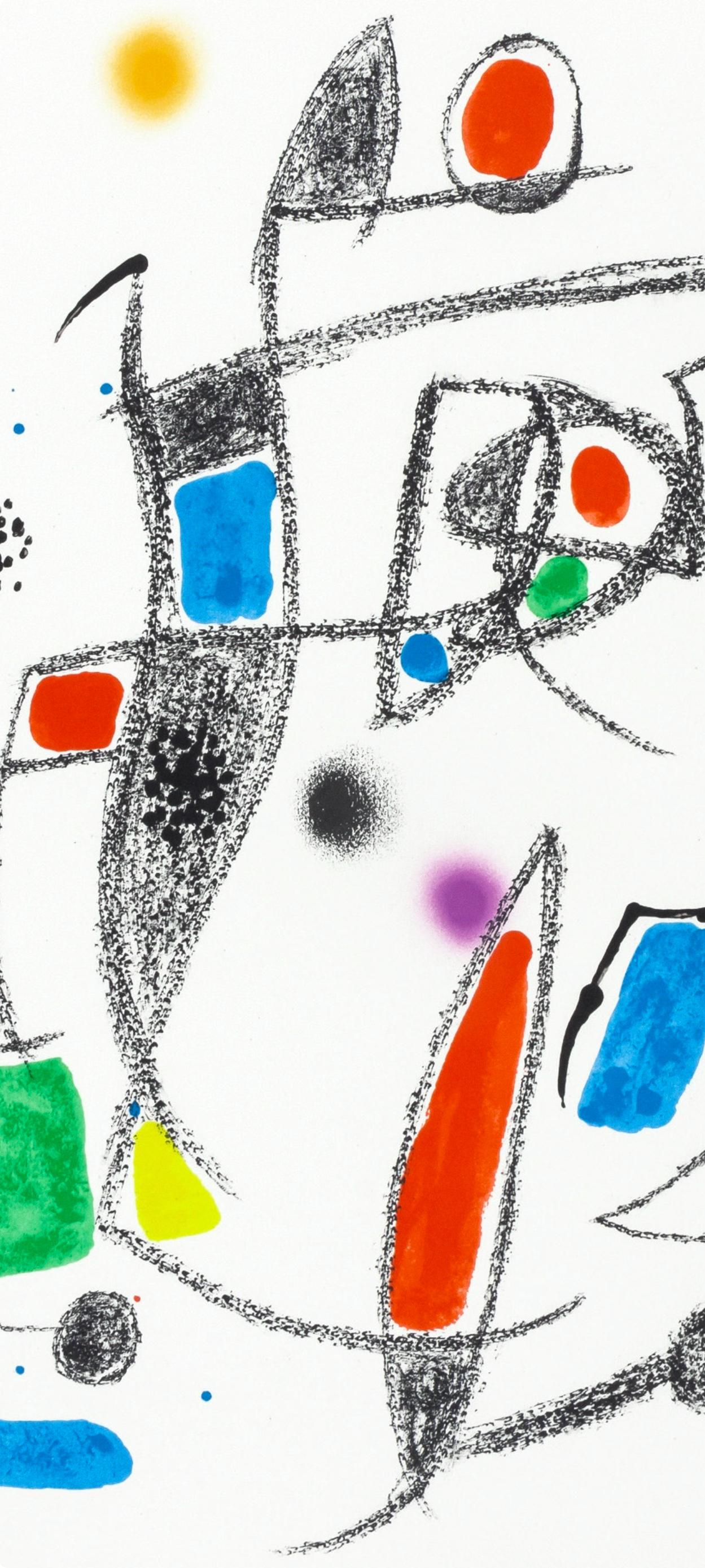 Komposition (Cramer 211; Mourlot 1051-1072) – Print von Joan Miró