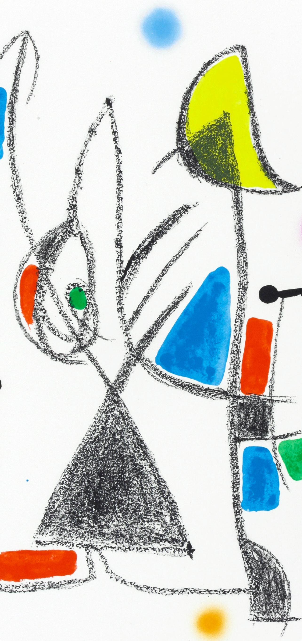 Komposition (Cramer 211; Mourlot 1051-1072) – Print von Joan Miró