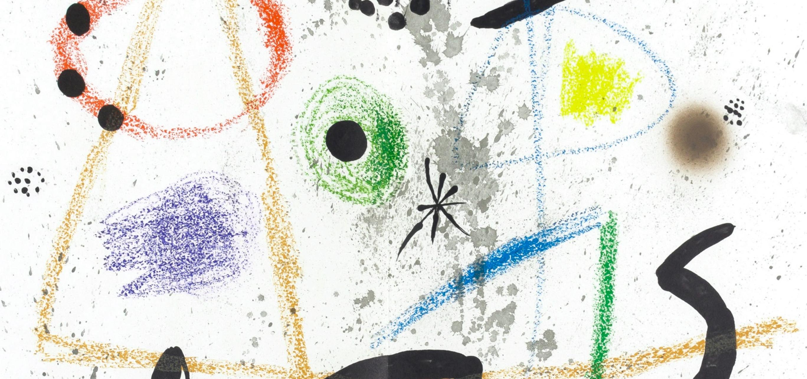 Komposition (Cramer 211; Mourlot 1051-1072) – Print von Joan Miró