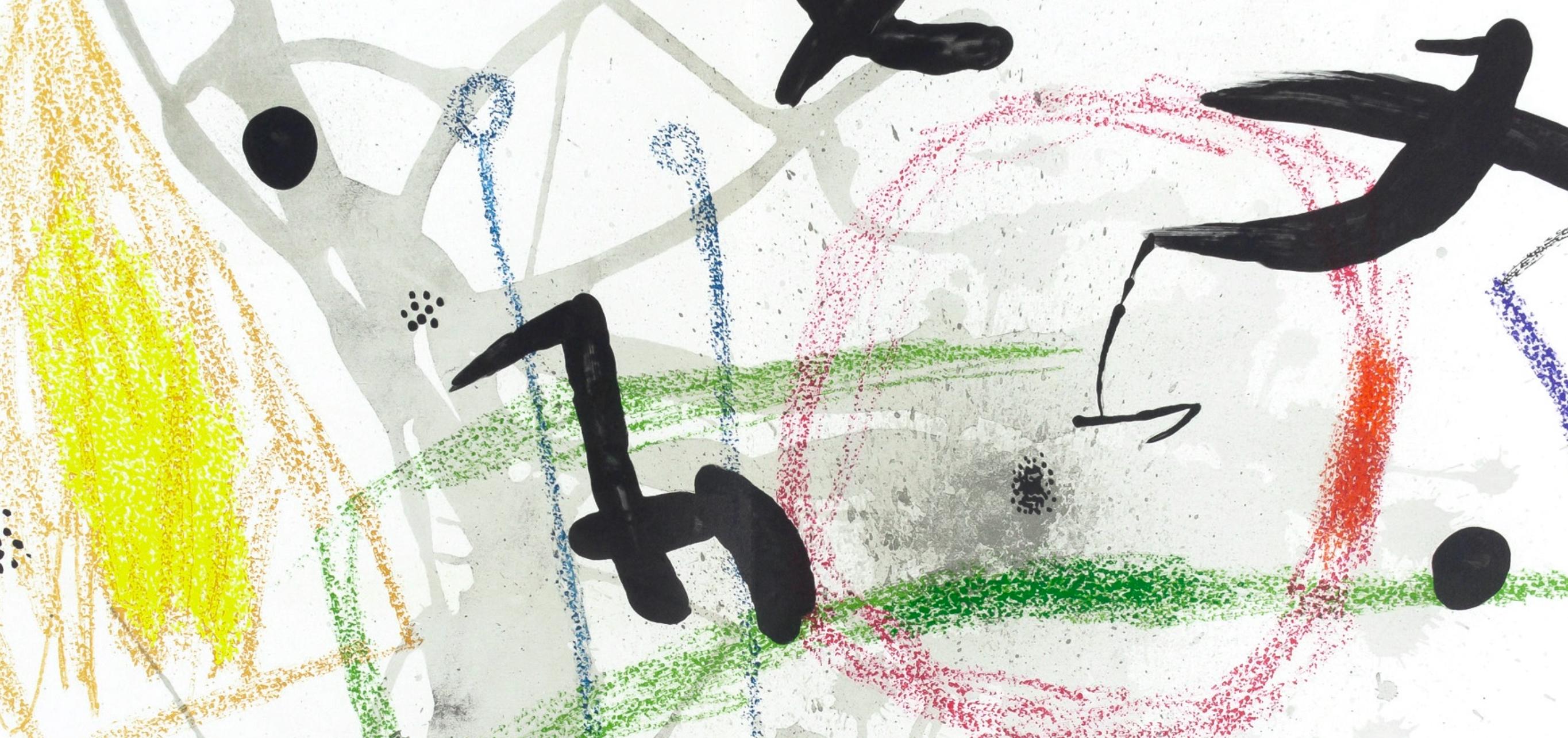 Komposition (Cramer 211; Mourlot 1051-1072) – Print von Joan Miró