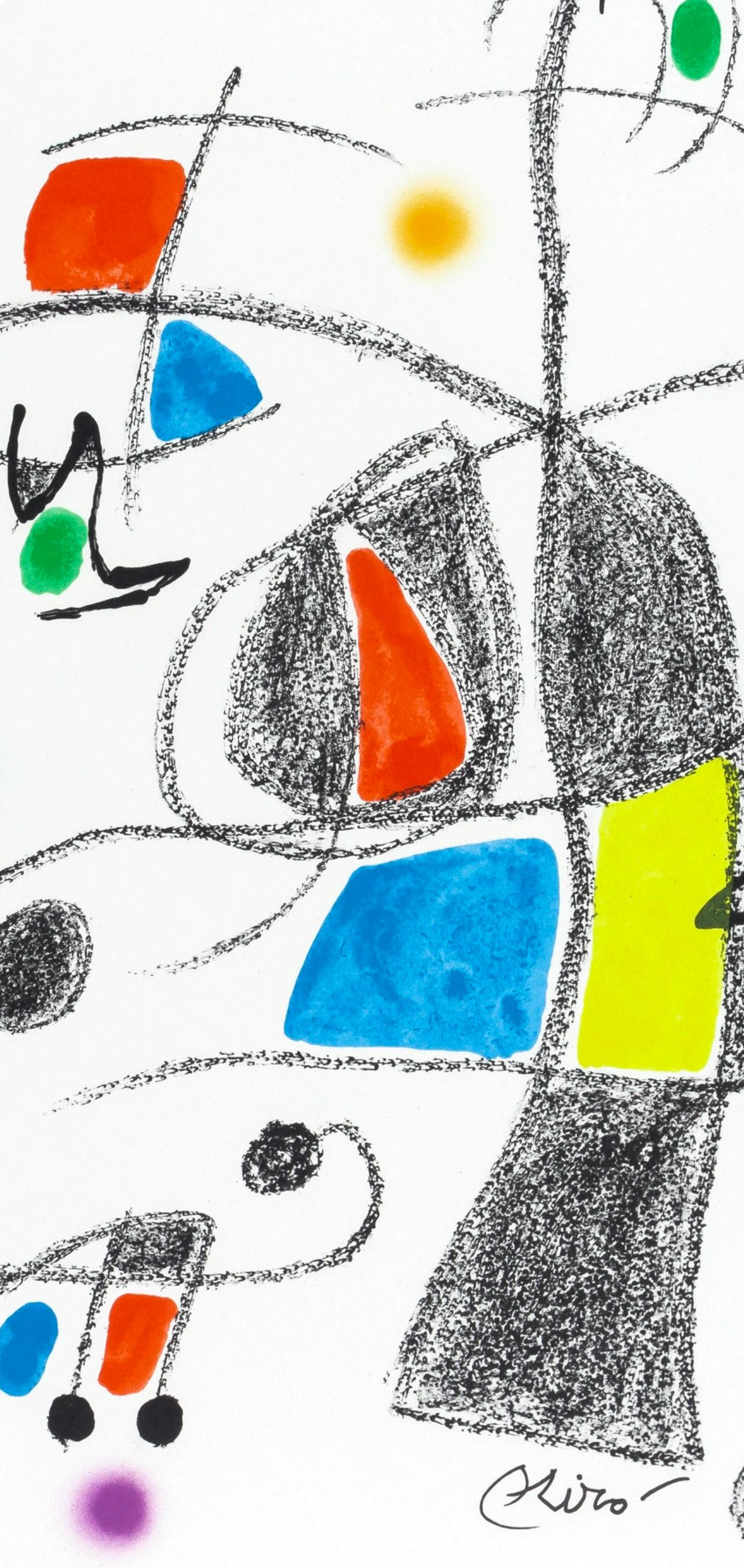 Komposition (Cramer 211; Mourlot 1051-1072) (Surrealismus), Print, von Joan Miró