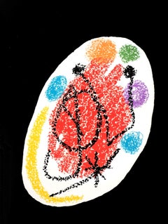 Joan Miro, The Three Eggs, from XXe Siecle, 1968