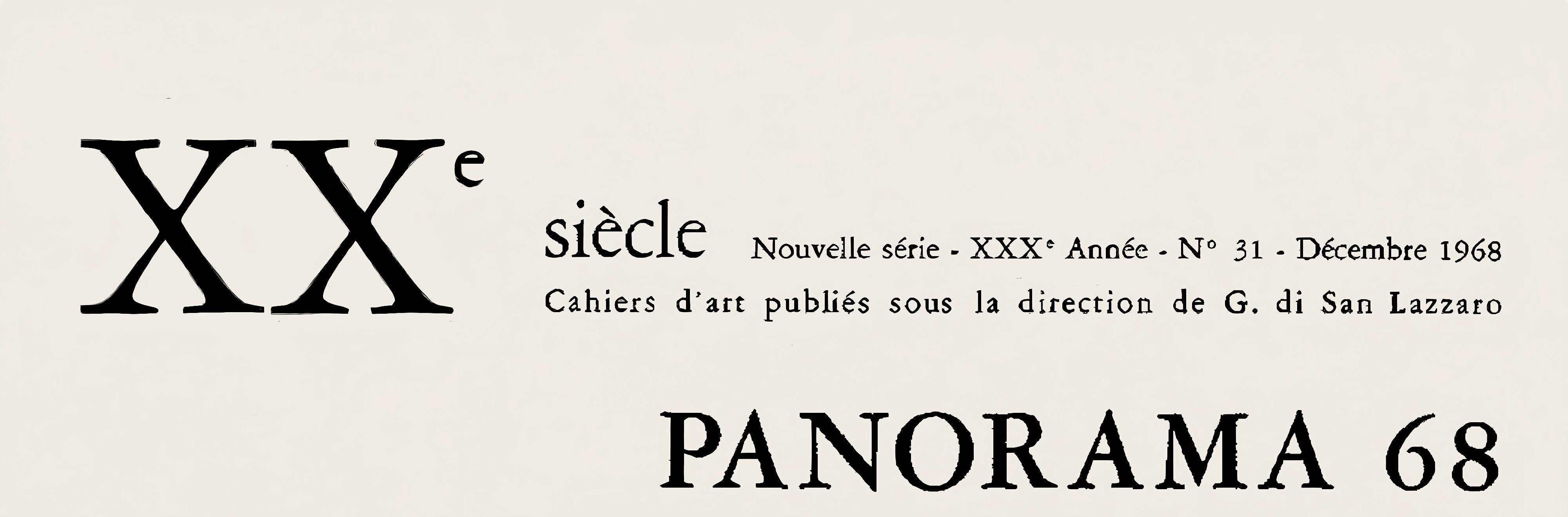 Lithographie sur papier vélin. Format du papier : 12.4 x 28.95 pouces, avec pliage, tel qu'il a été publié. Inscription : Non signé et non numéroté, tel que publié. Références du catalogue raisonné : Cramer, Patrick, et Joan Miró. Joan Miró,
