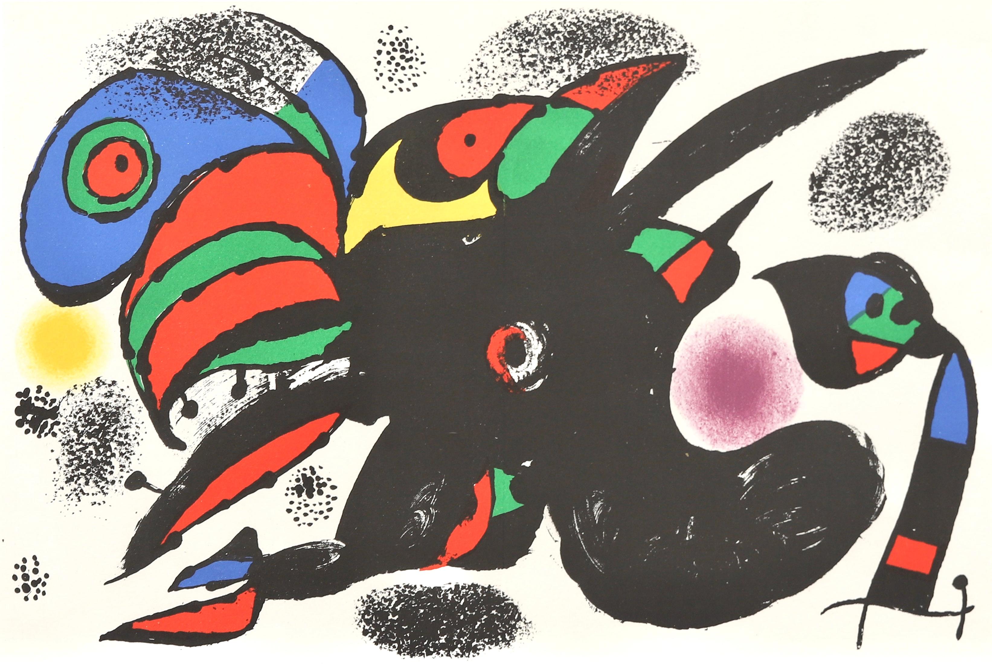 Joan Miró Landscape Print - Composition (Cramer 222; Mourlot 1107), Société internationale d'art XXe siècle