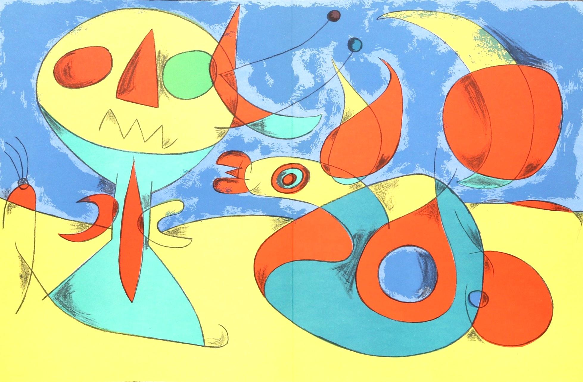 Composition (Cramer 34), Derrière le miroir - Print de Joan Miró