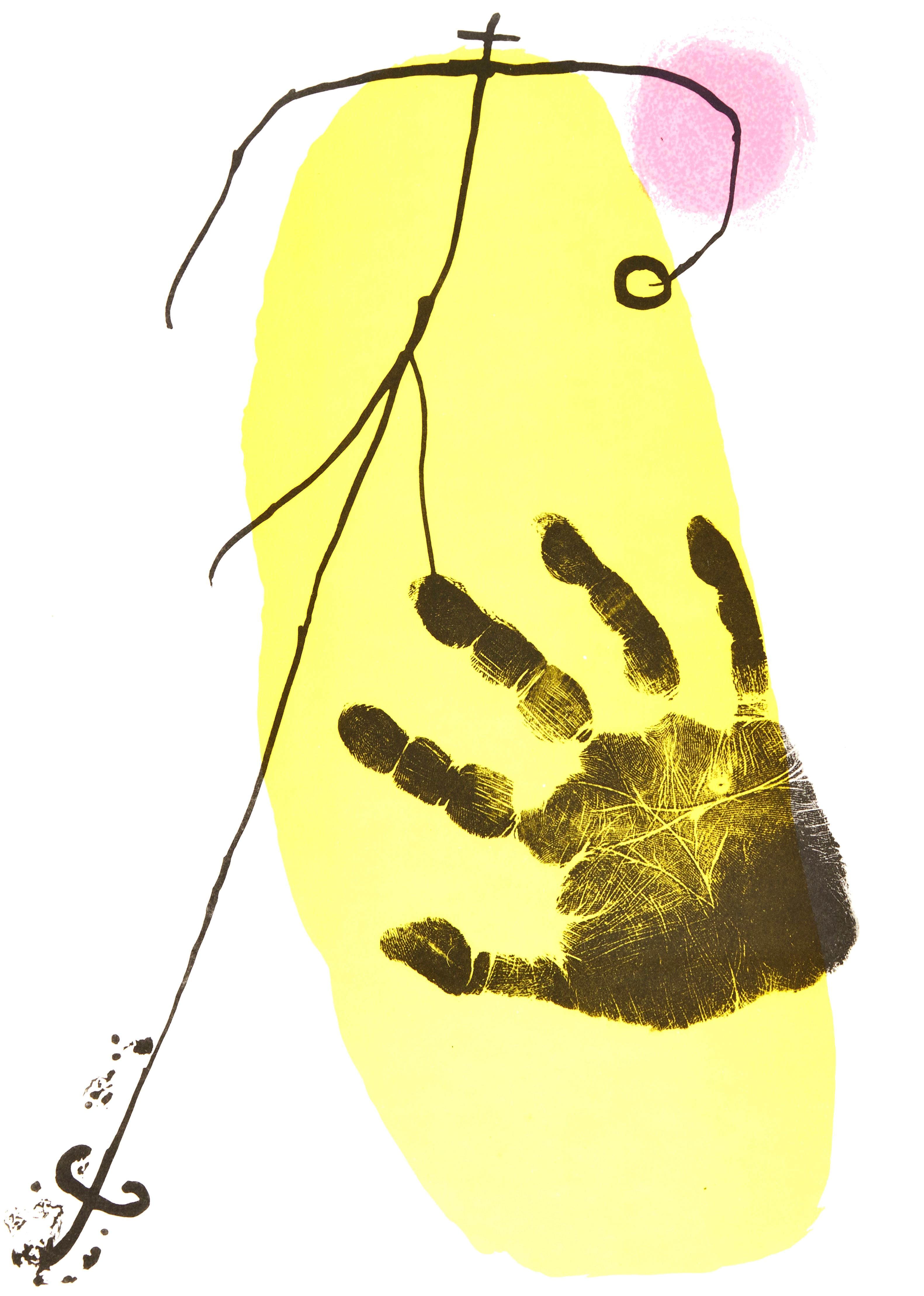 Abstract Print de Joan Miró - Composición (Cramer 34), Derrière le miroir