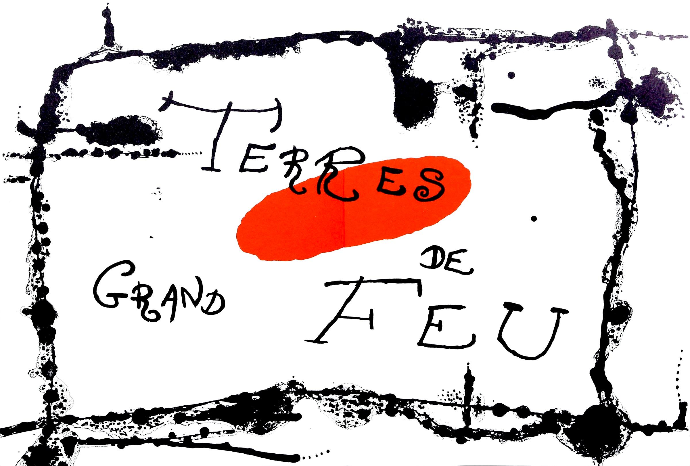 Landscape Print di Joan Miró - Composizione (Cramer 34), Derrière le miroir