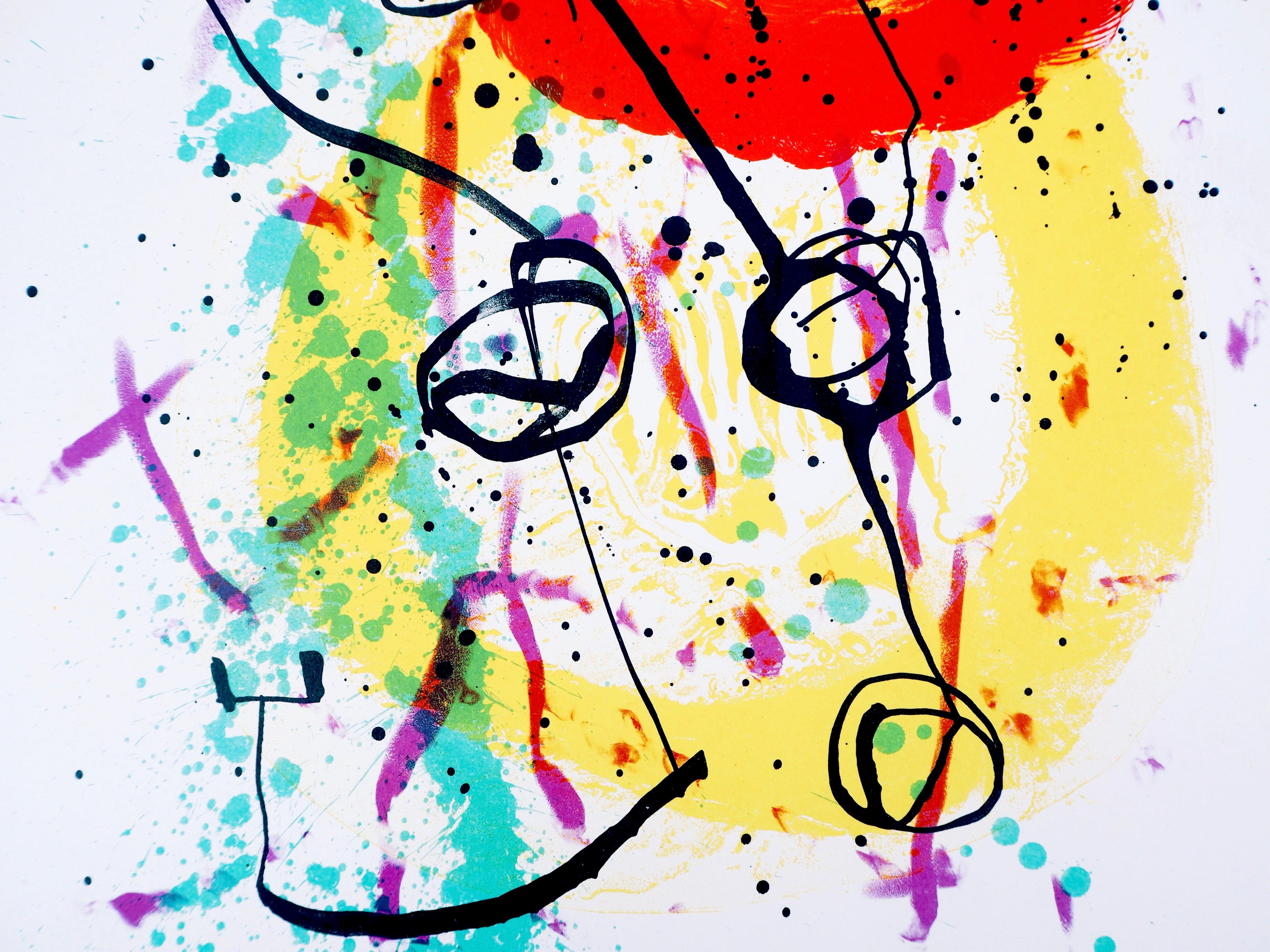 Composition (Cramer 67; Mourlot 206), Société internationale d'art XXe siècle - Surrealist Print by Joan Miró