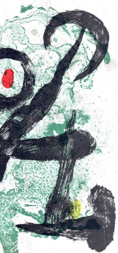 Joan Miro, La femme et l'oiseau, extrait de Derriere le Miroir, 1963