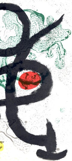 Joan Miro, The Bird and the Woman, from Derriere le miroir, 1963