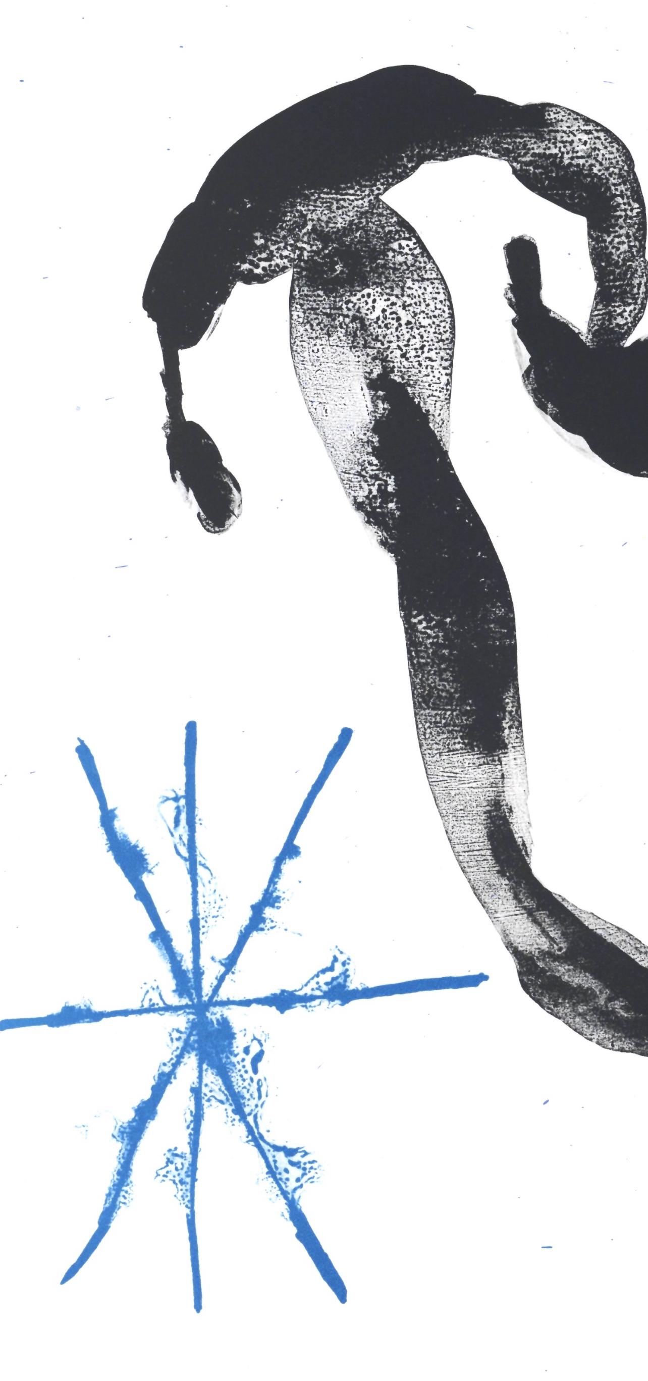 Composition (Cramer 83 ; Mourlot 340-347), Derrière le miroir - Print de Joan Miró
