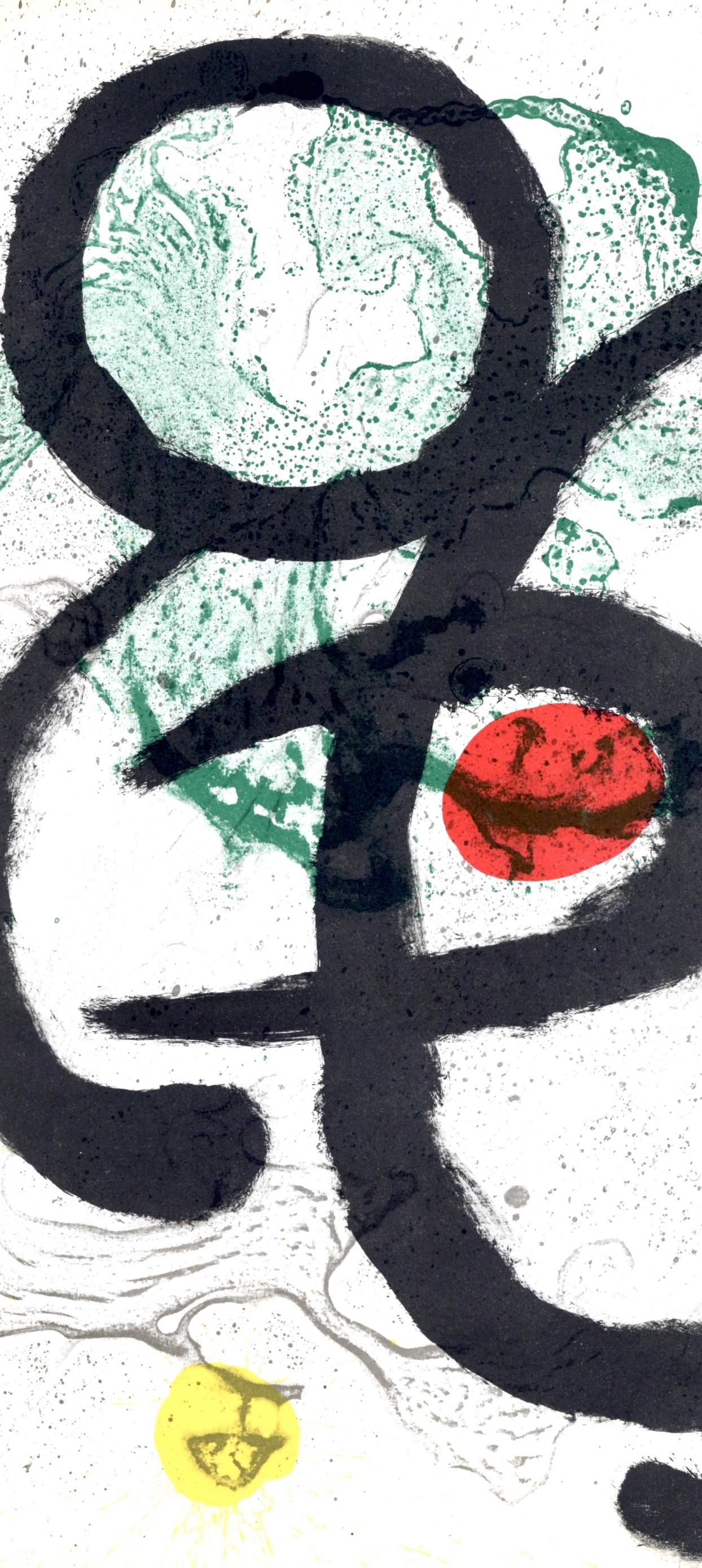 Composition (Cramer 83 ; Mourlot 340-347), Derrière le miroir - Surréalisme Print par Joan Miró
