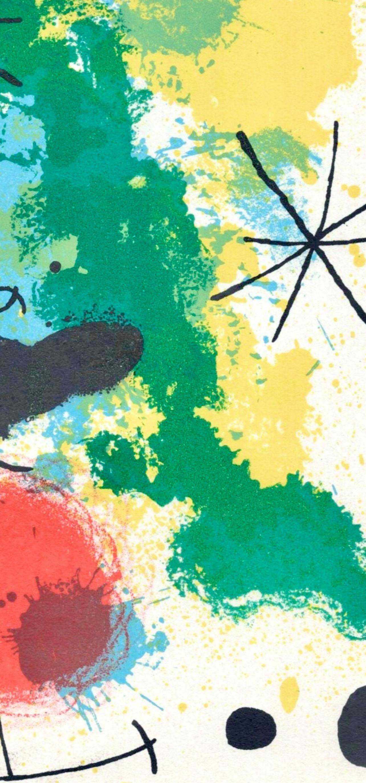 Composición (Cramer 91; Mourlot 332), Impresiones de la imprenta Mourlot - Abstract Print Amarillo de Joan Miró