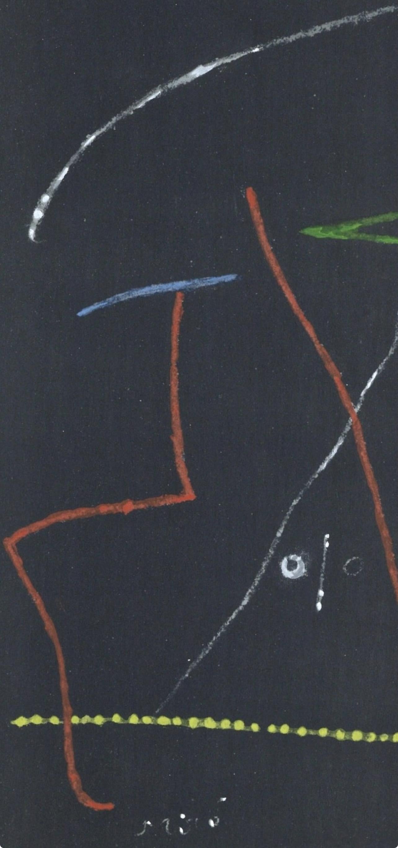 Composition (Dupin 1312), Société internationale d'art XXe siècle - Black Abstract Print by Joan Miró