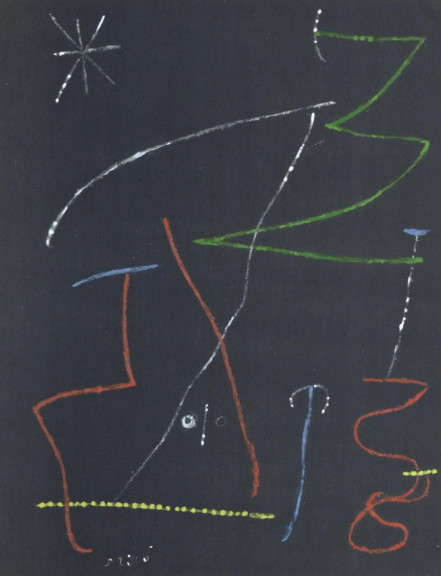 Joan Miró Abstract Print - Composition (Dupin 1312), Société internationale d'art XXe siècle