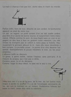 Komposition aus "Derrière le Miroir"  - Lithographie von Joan Mirò - 1963