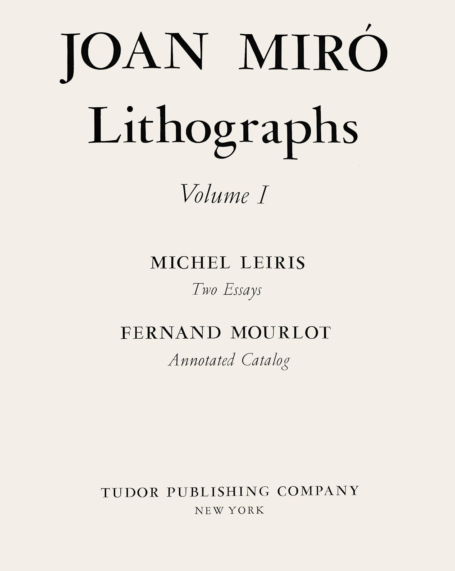 Composition I (Cramer 160; Mourlot 857), Joan Miró Lithographs en vente 4
