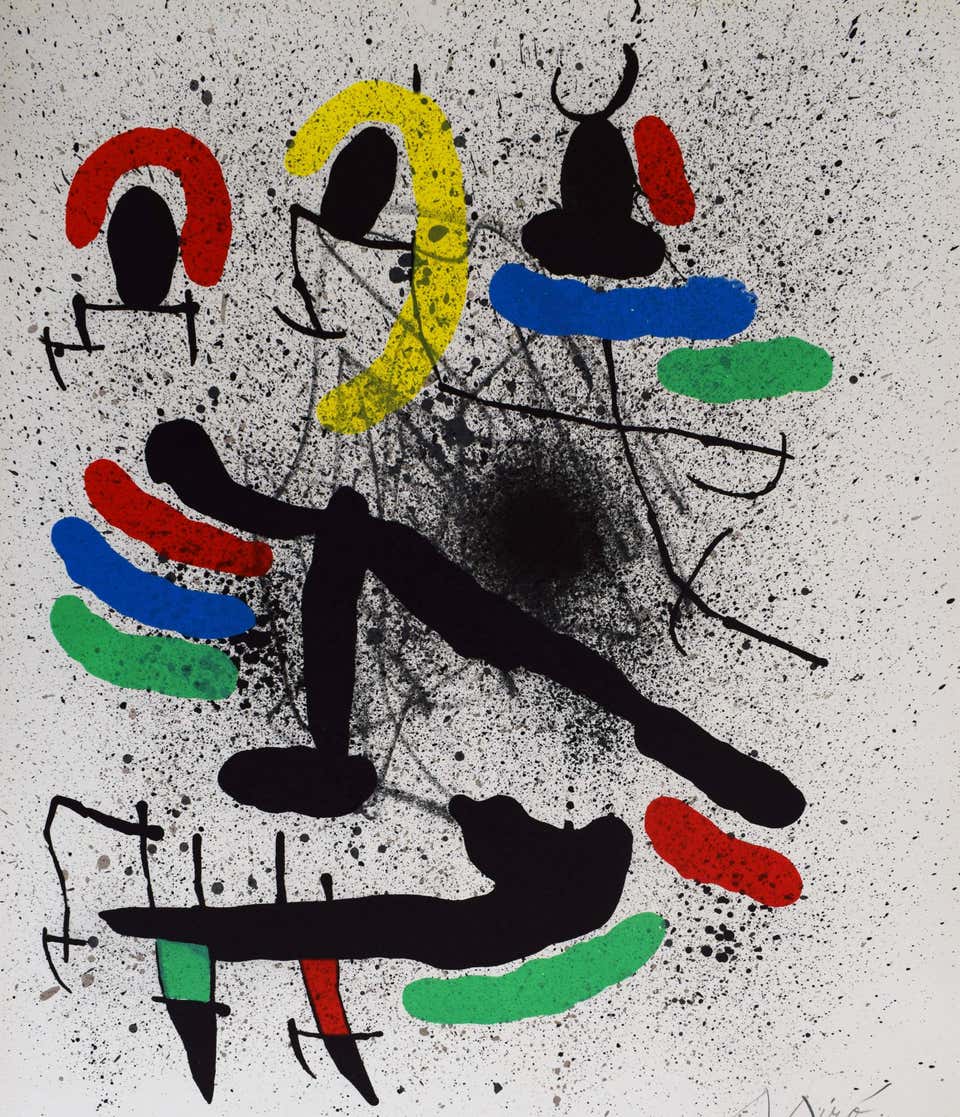 Miro Boxes Joan Miró - Lithograph for the Boxes Exhibition - Surrealism Spanish ...
