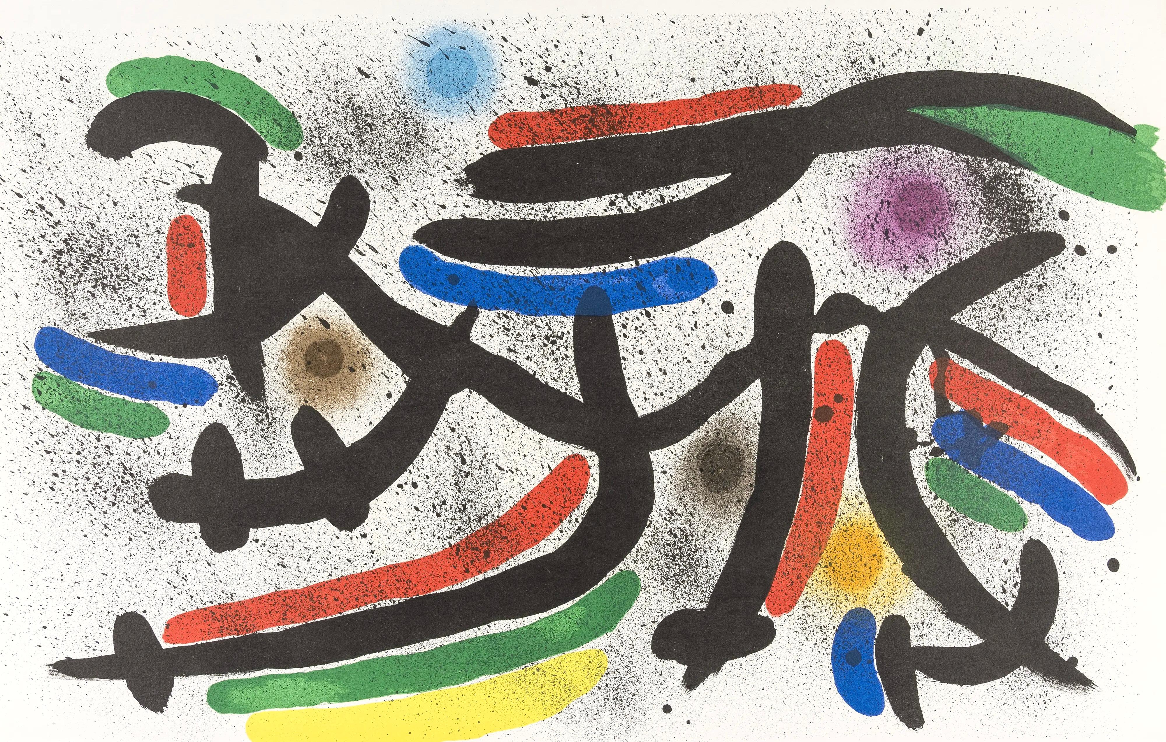 Composition IX (Cramer 160 ; Mourlot 865), lithographies de Joan Miró