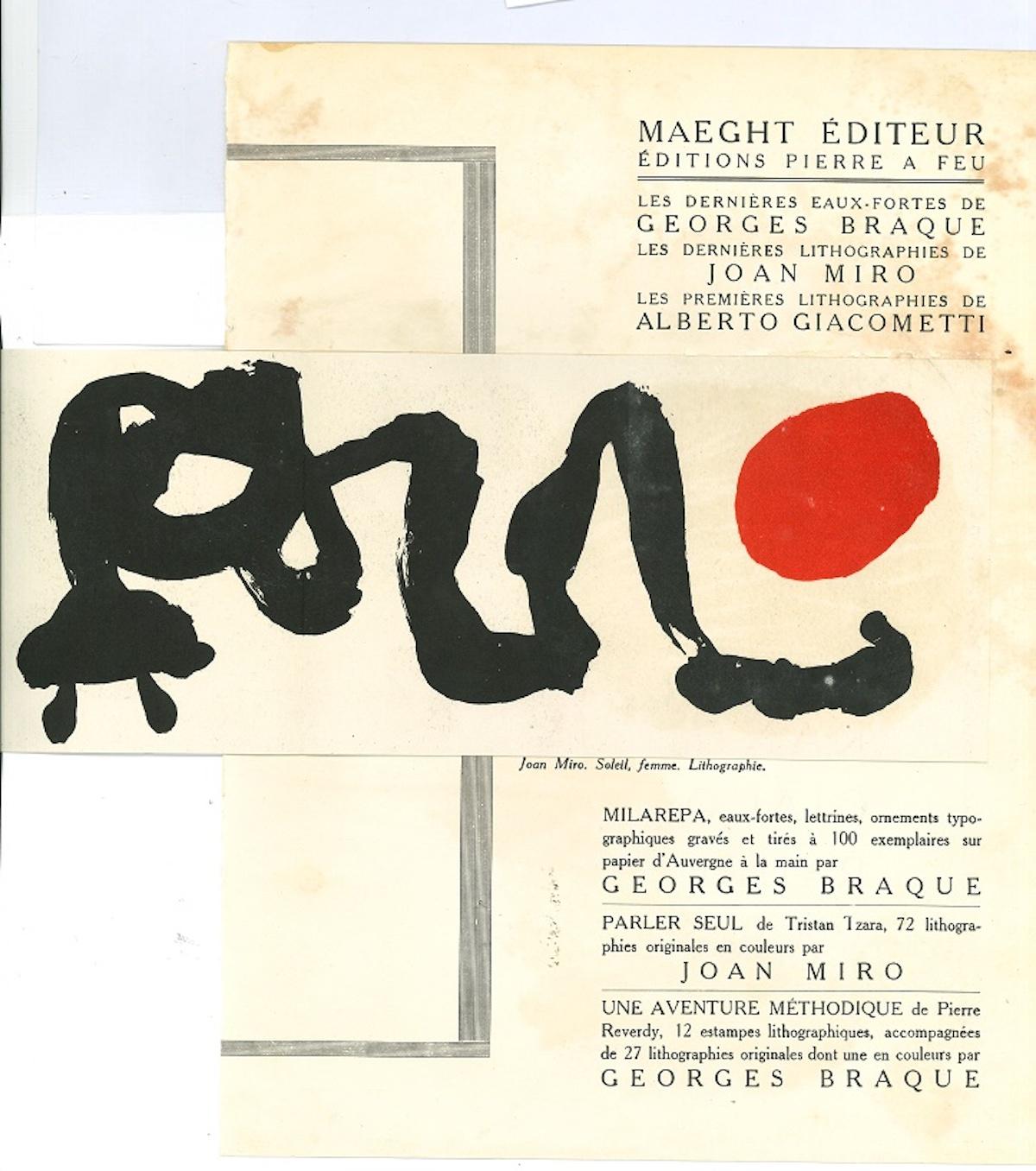 Composition - Original Lithograph by Joan Mirò - 1975 - Print by Joan Miró