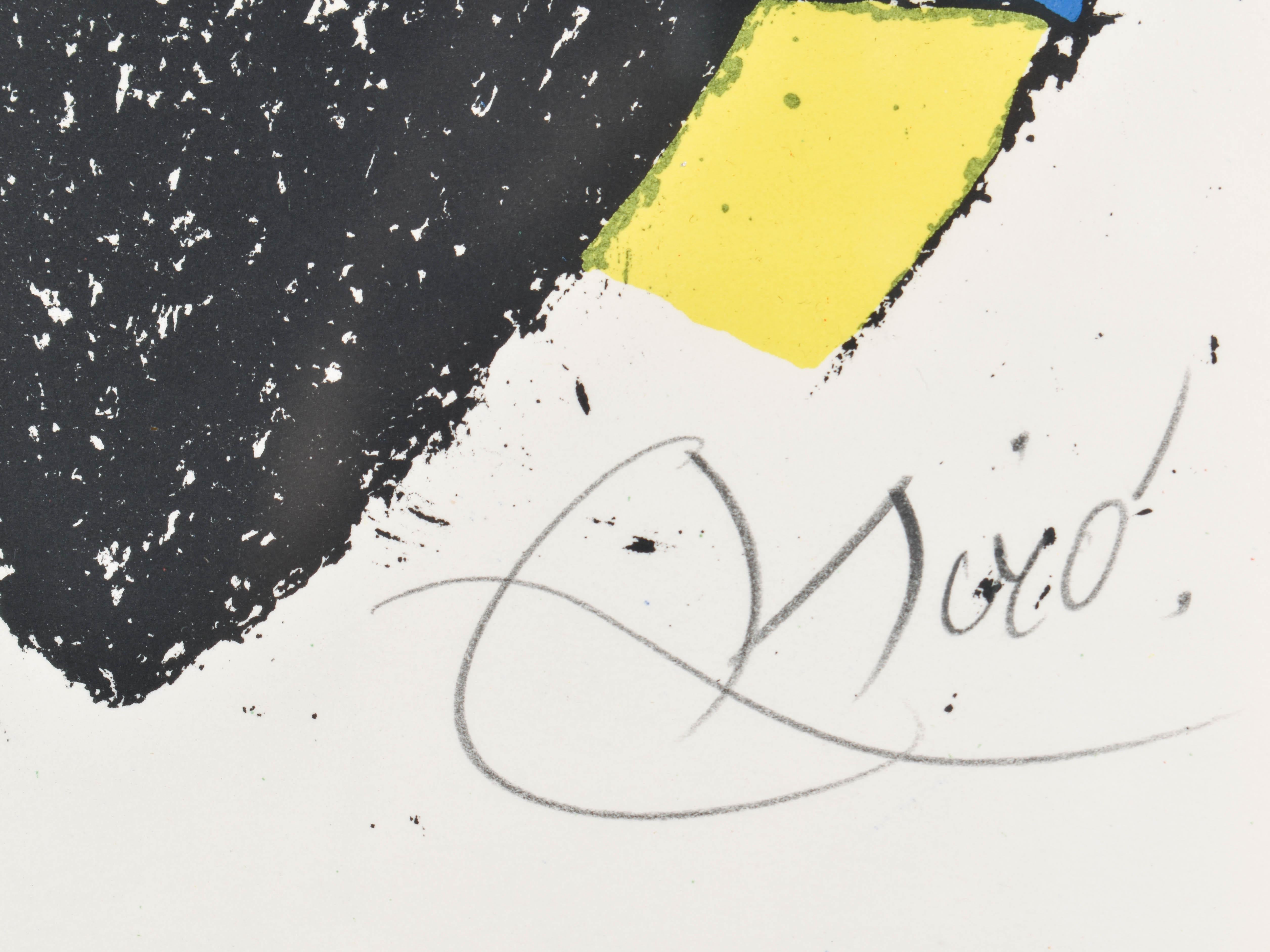 Composition pour Miró lirhographe, no 12, 1975 by Joan Miró For Sale 1