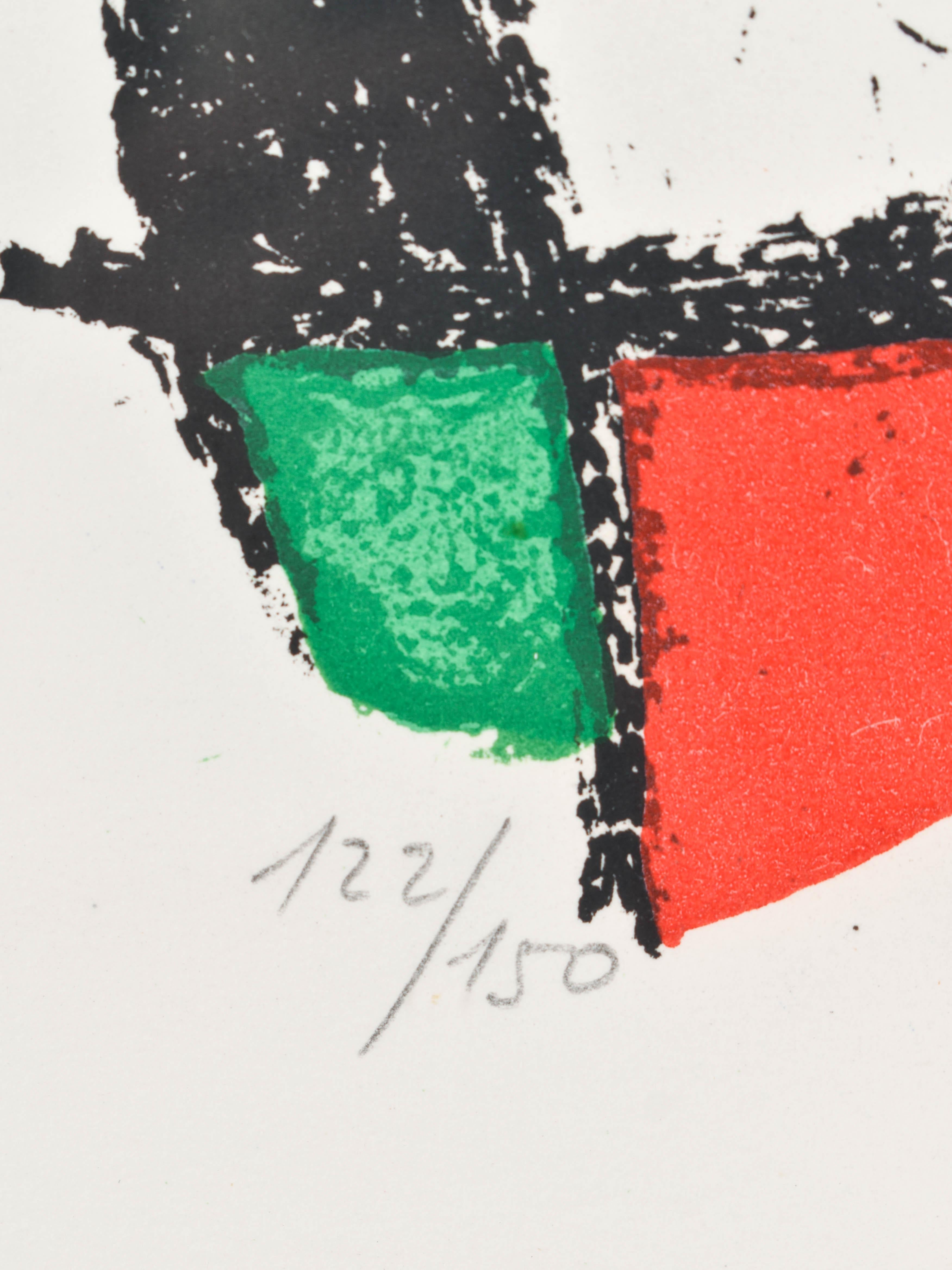 Composition pour Miró lirhographe, no 12, 1975 by Joan Miró For Sale 2
