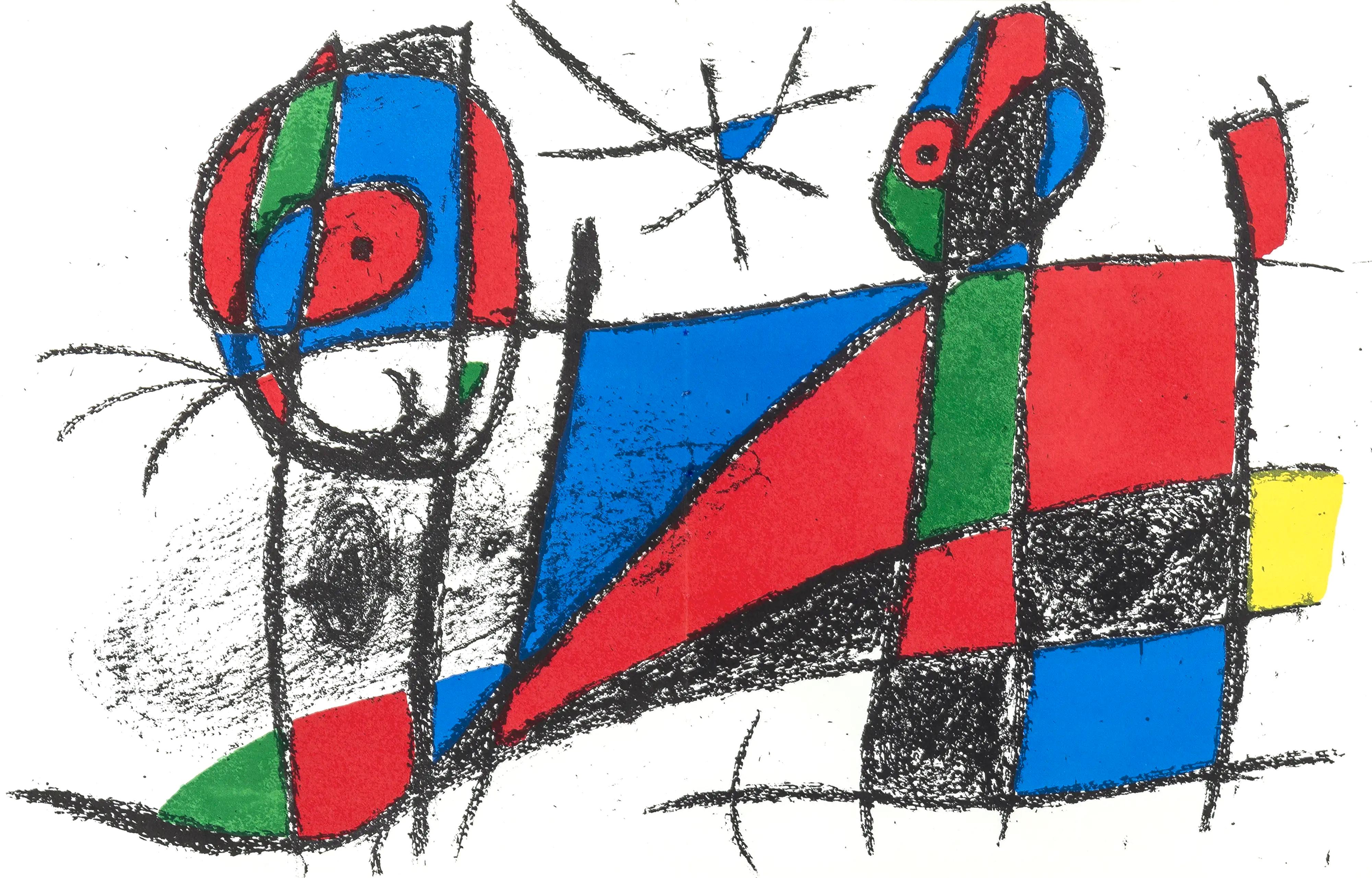 Composición VI (Cramer 198; Mourlot 1042), litografías de Joan Miró