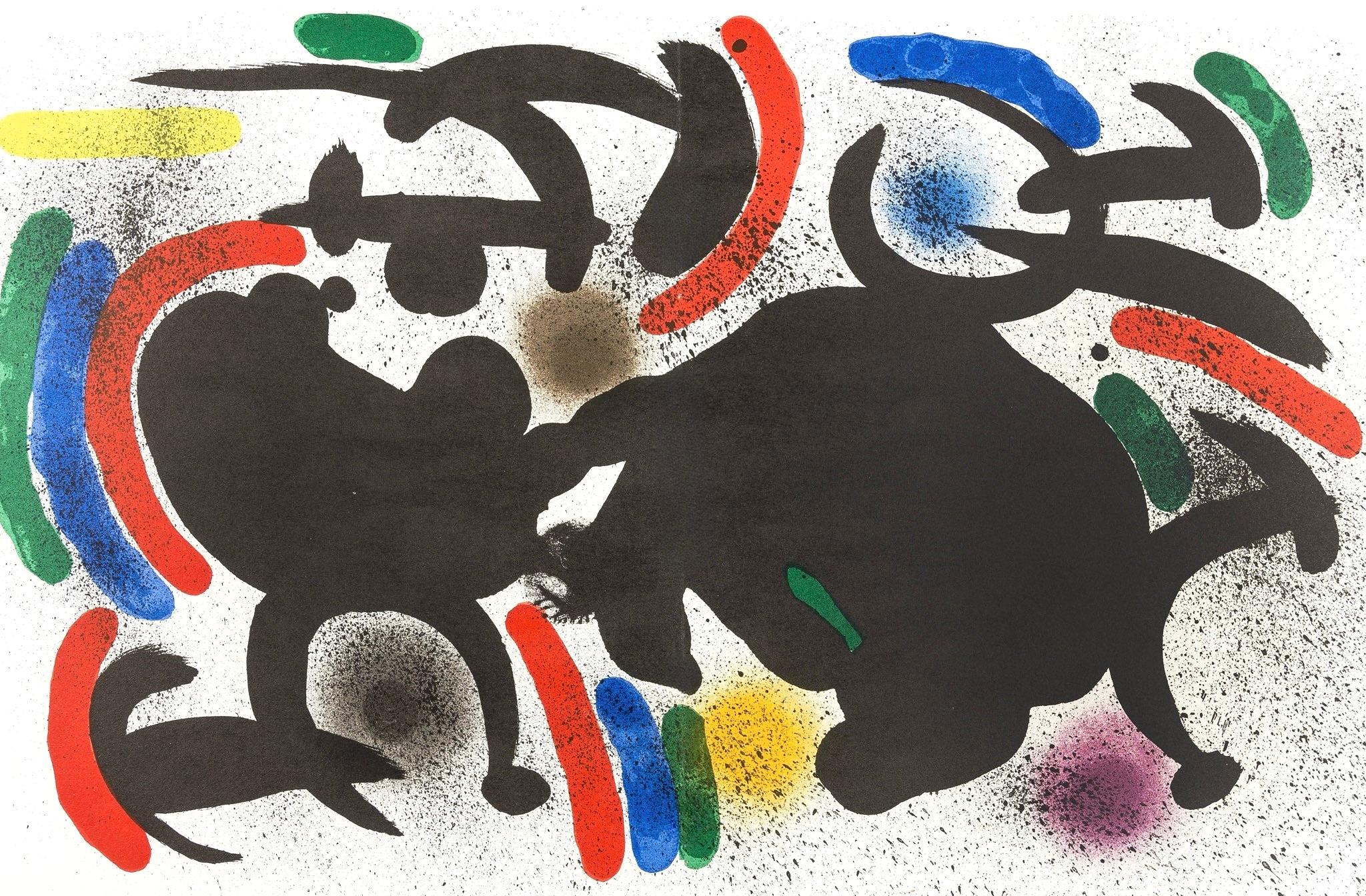 Composition VII (Cramer 160 ; Mourlot 863), lithographies de Joan Miró