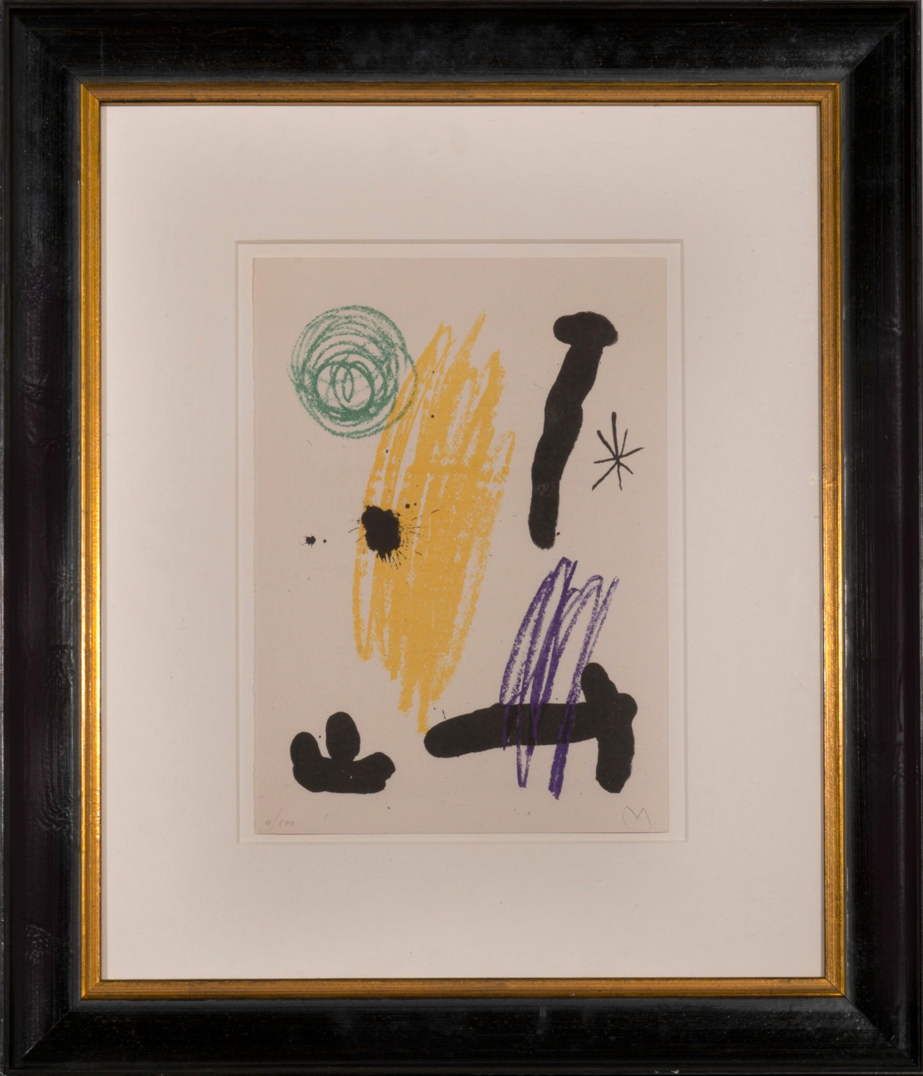 Farblithografie, 1964, auf Guarro-Gewebe, mit Bleistift signiert und mit dem Monogramm des Künstlers versehen, nummeriert in einer Auflage von 100 Exemplaren, gedruckt von Sala Gaspar, Barcelona, 30,5 x 22 cm. (12 x 8,7 in.)

Es wurde für die Mappe
