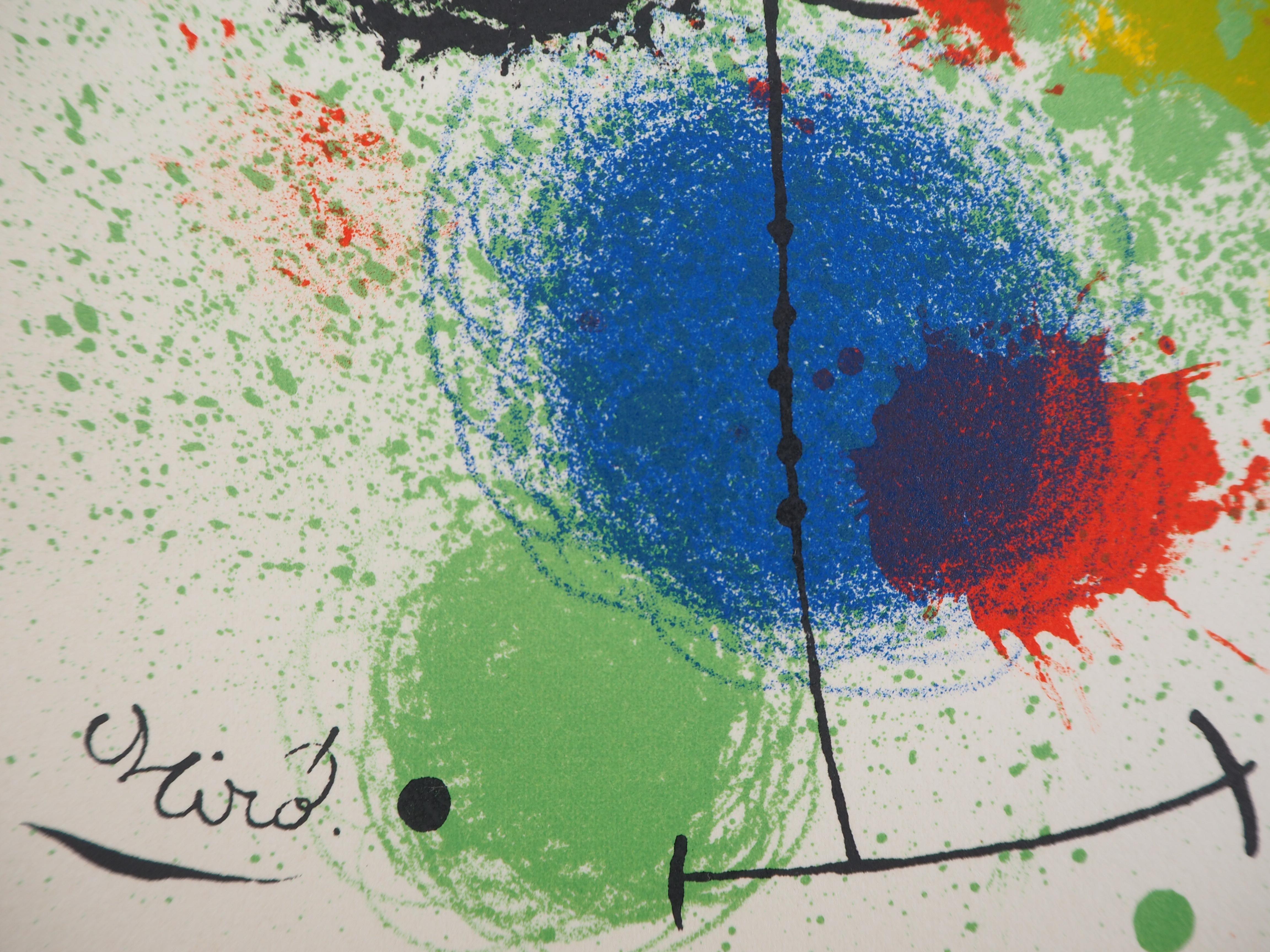Composition with Stars - Original lithograph (Mourlot #332) - Print by Joan Miró