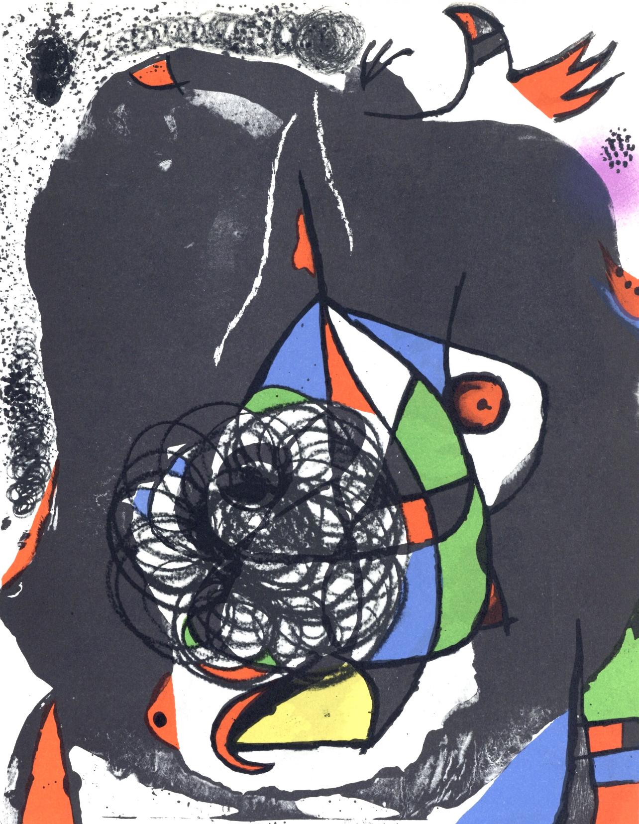 Compositions I et II (Cramer 207; Mourlot 1078-1079), Les Révolutions Scéniques - Surrealist Print by Joan Miró