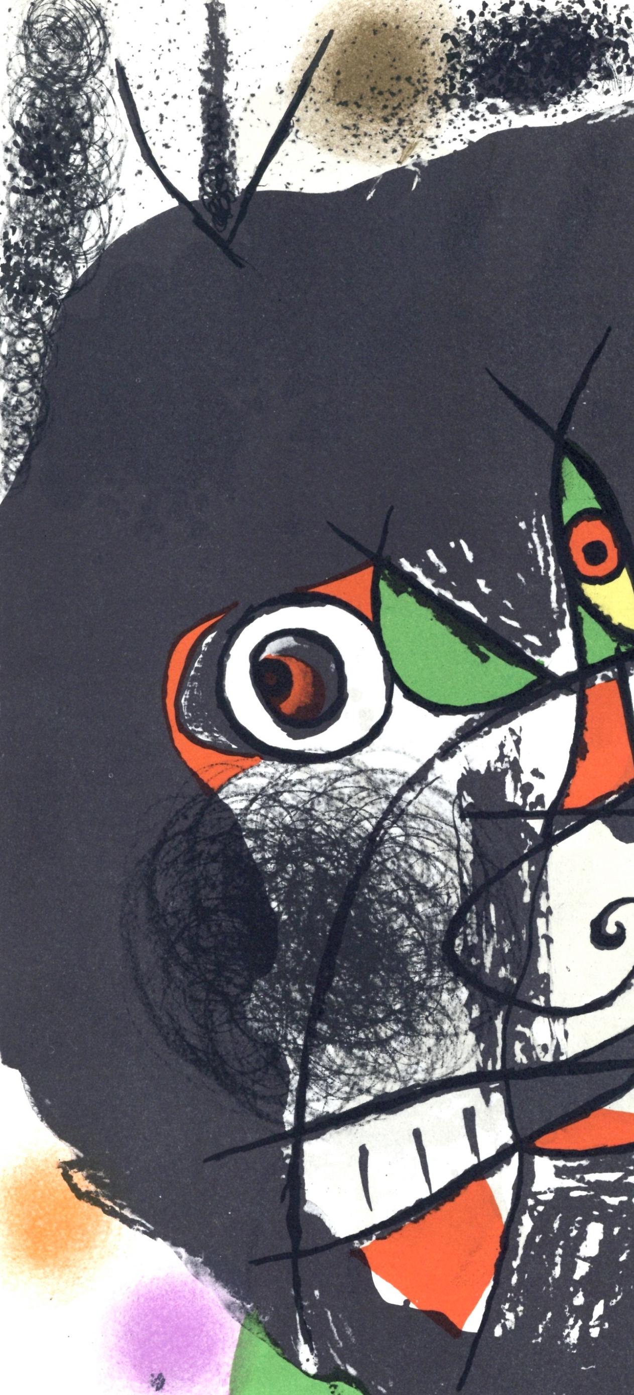 Compositions I et II (Cramer 207; Mourlot 1078-1079), Les Révolutions Scéniques - Black Figurative Print by Joan Miró