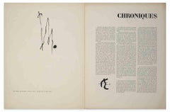 Couverture de Derrière Le Miroir - Lithographie de Joan Mirò - 1963