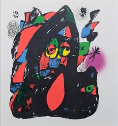 Cover from 'Miró Lithographs IV, Maeght Publisher' original print by Joan Miró