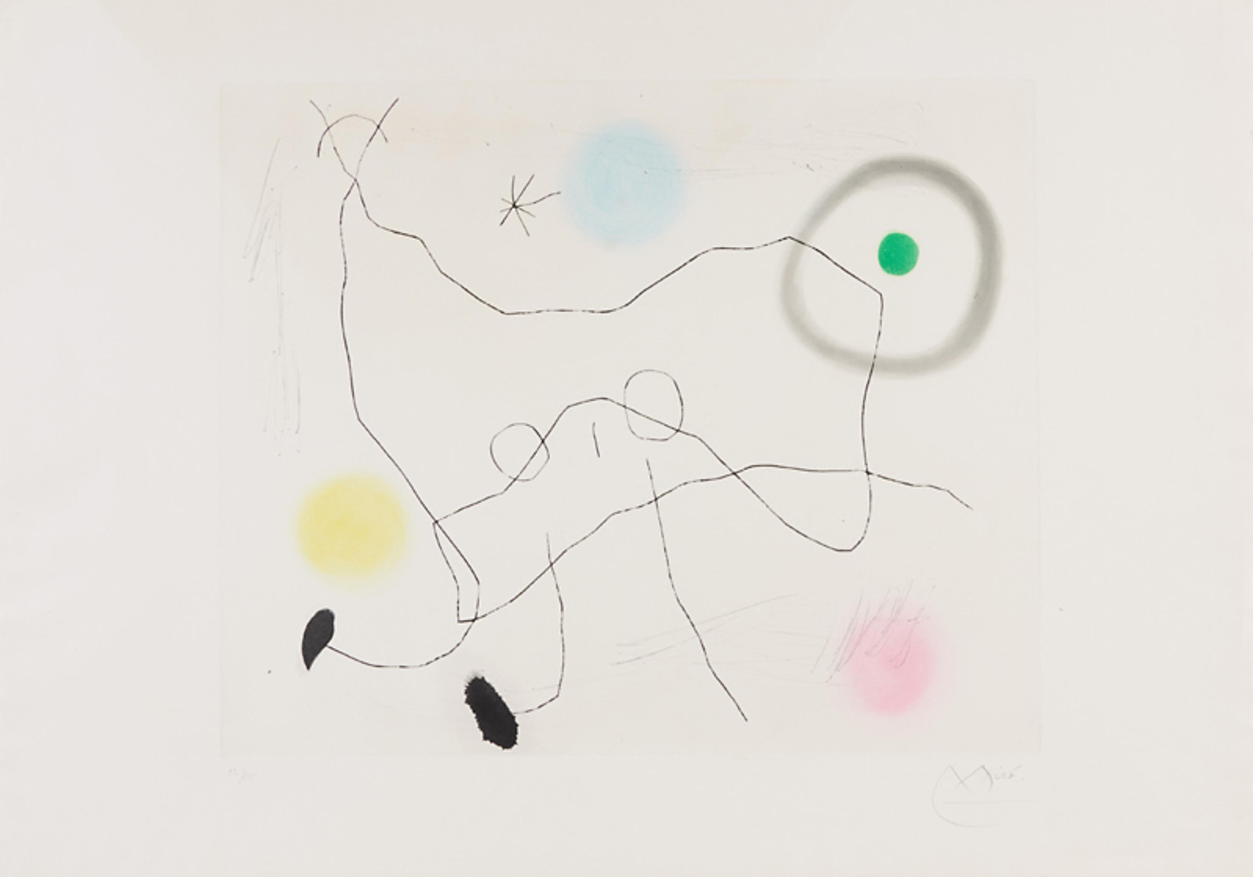 Crapaud Lyre - Print by Joan Miró