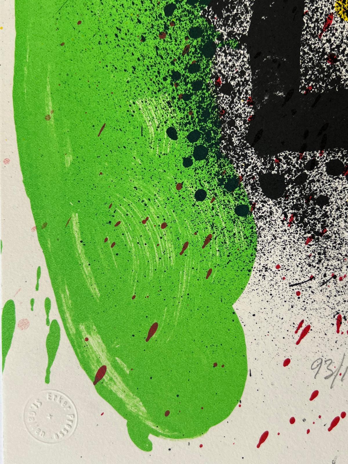 Da Lebenslangliches entrevista - Abstract Print Beige de Joan Miró