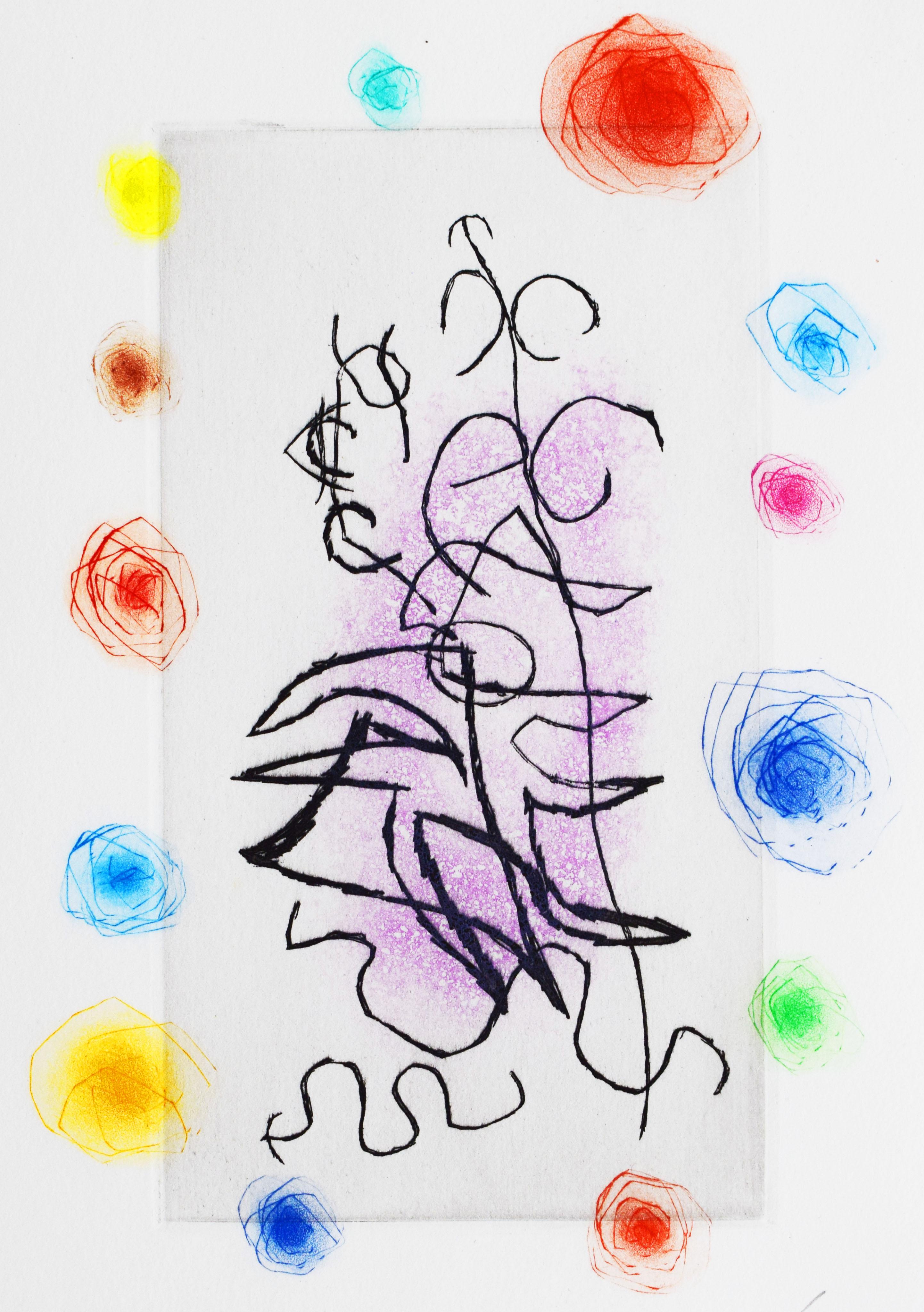 Joan Miró Abstract Print - Dark Laurel - Spanish French Surrealism Literature