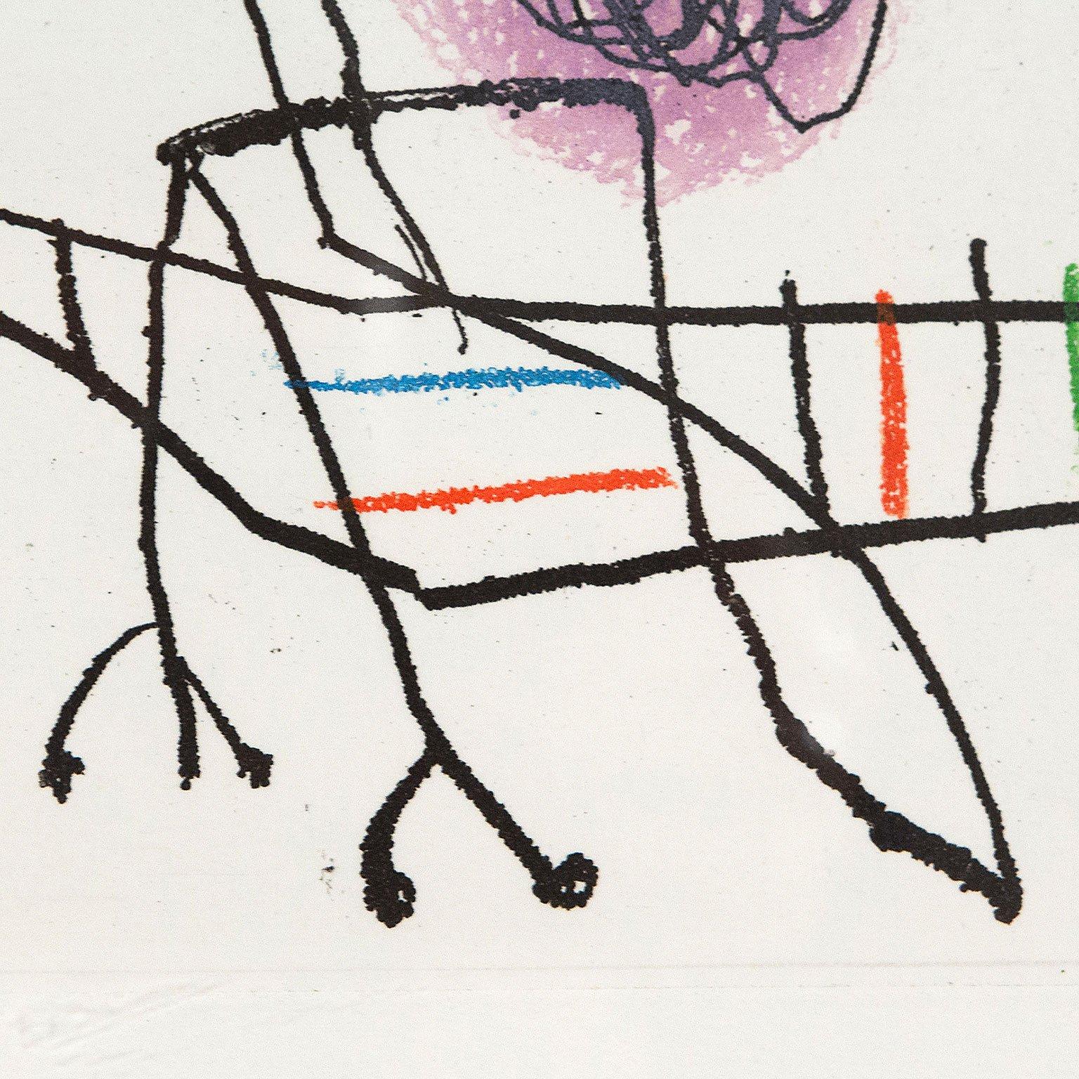 Demand d'Empoli (III) - Surrealist Print by Joan Miró