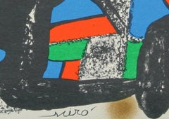 "Denmark" lithograph from "Escultor" suite by Joan Miró - printed by Poligrafa