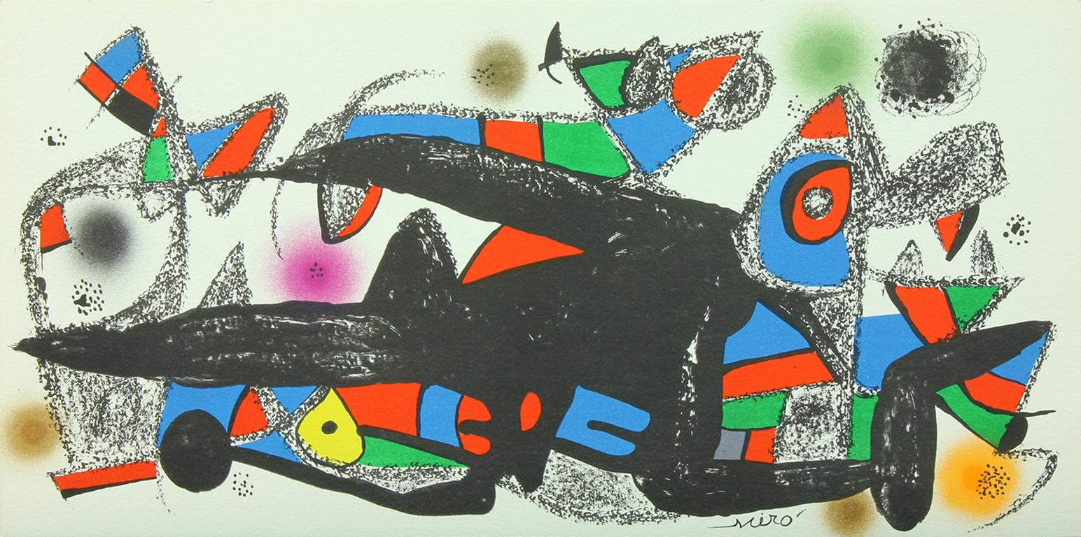 "Denmark" lithograph from "Escultor" suite by Joan Miró - printed by Poligrafa