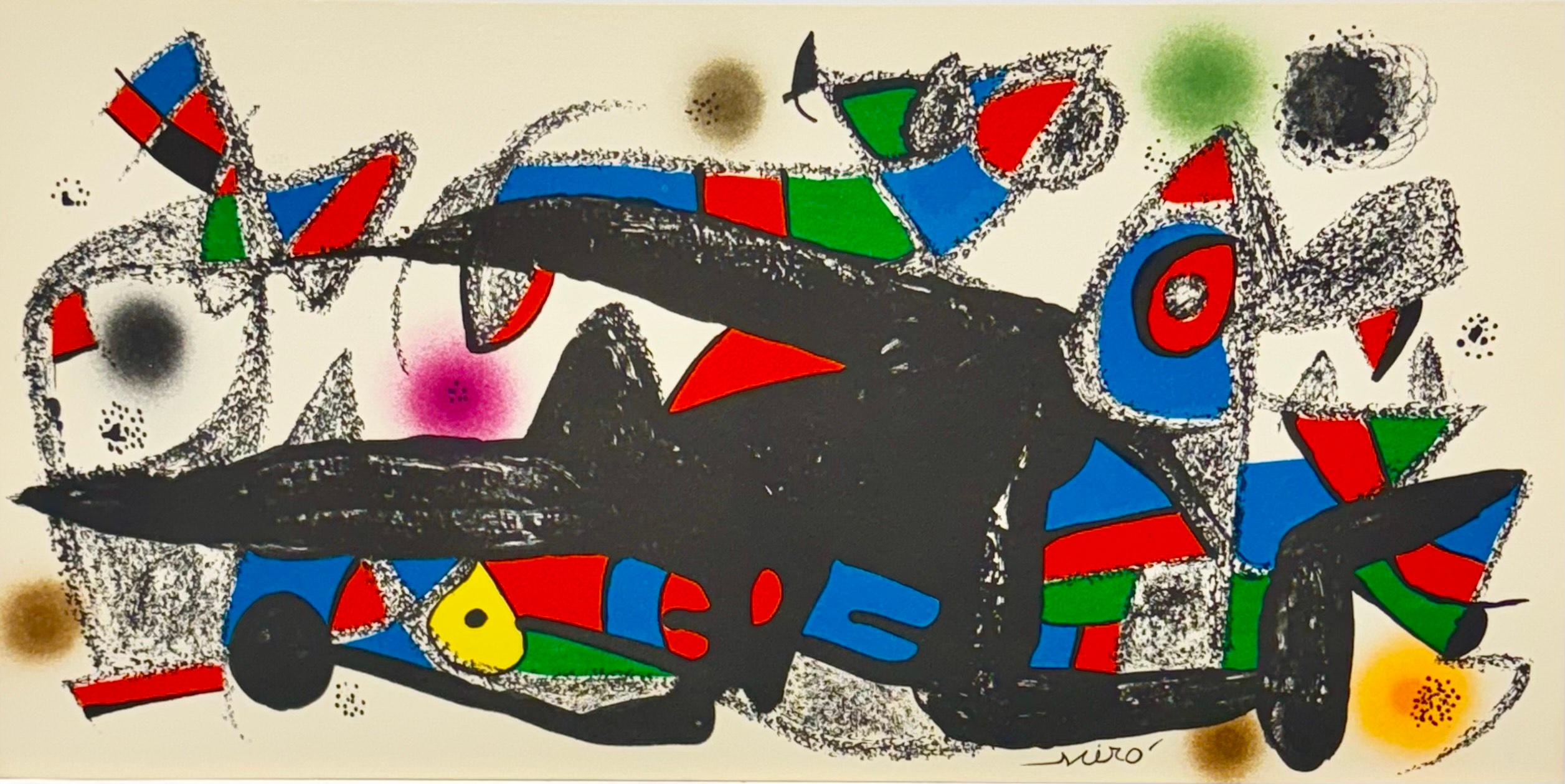 'Denmark' Original Lithograph Plate Signed - Print by Joan Miró